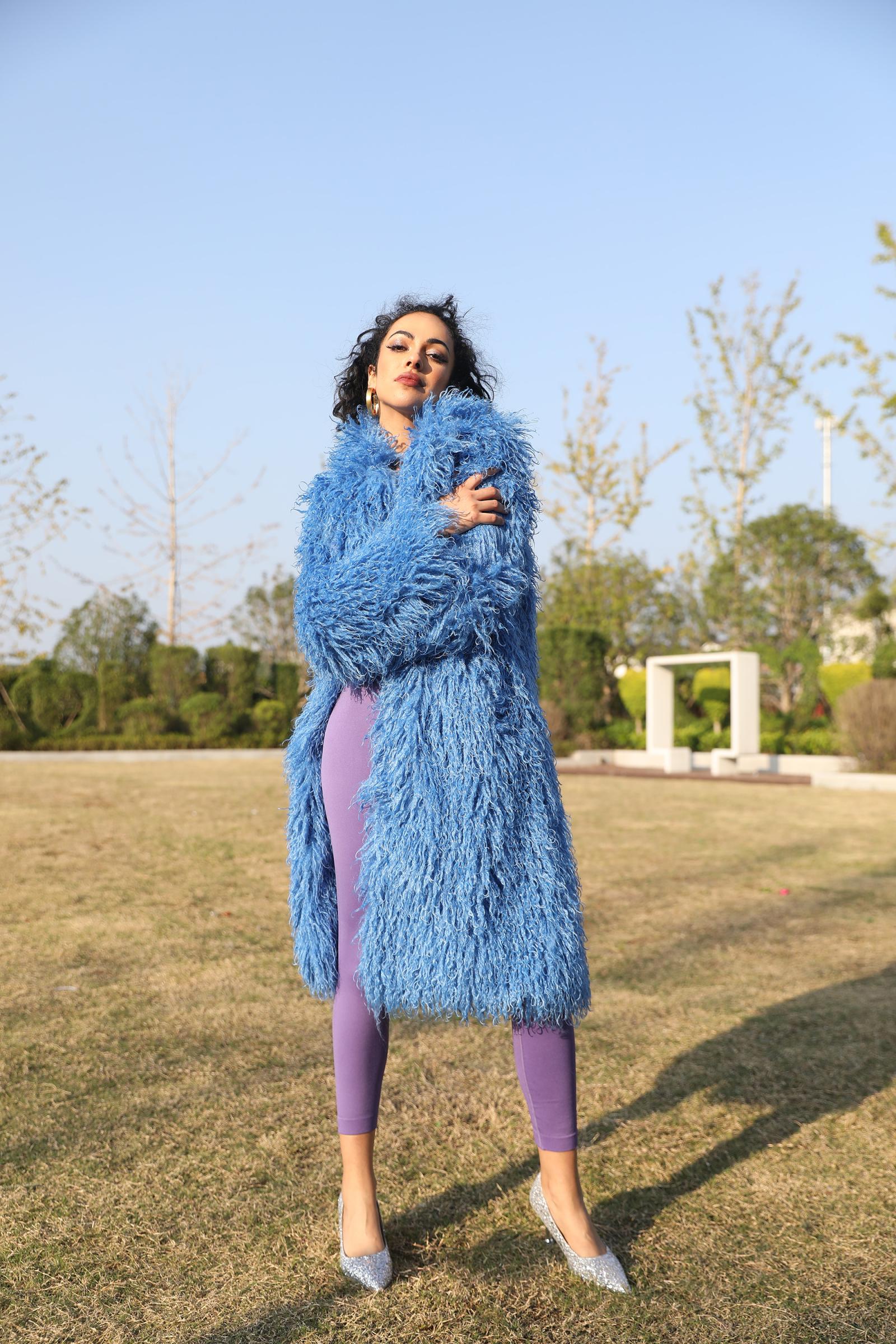 Faux Mongolian Lamb Wool Coat Women's Classic Elegant Notched Collar Faux Mongolian Lamb Wool Long Outerwear Coat - Janefur