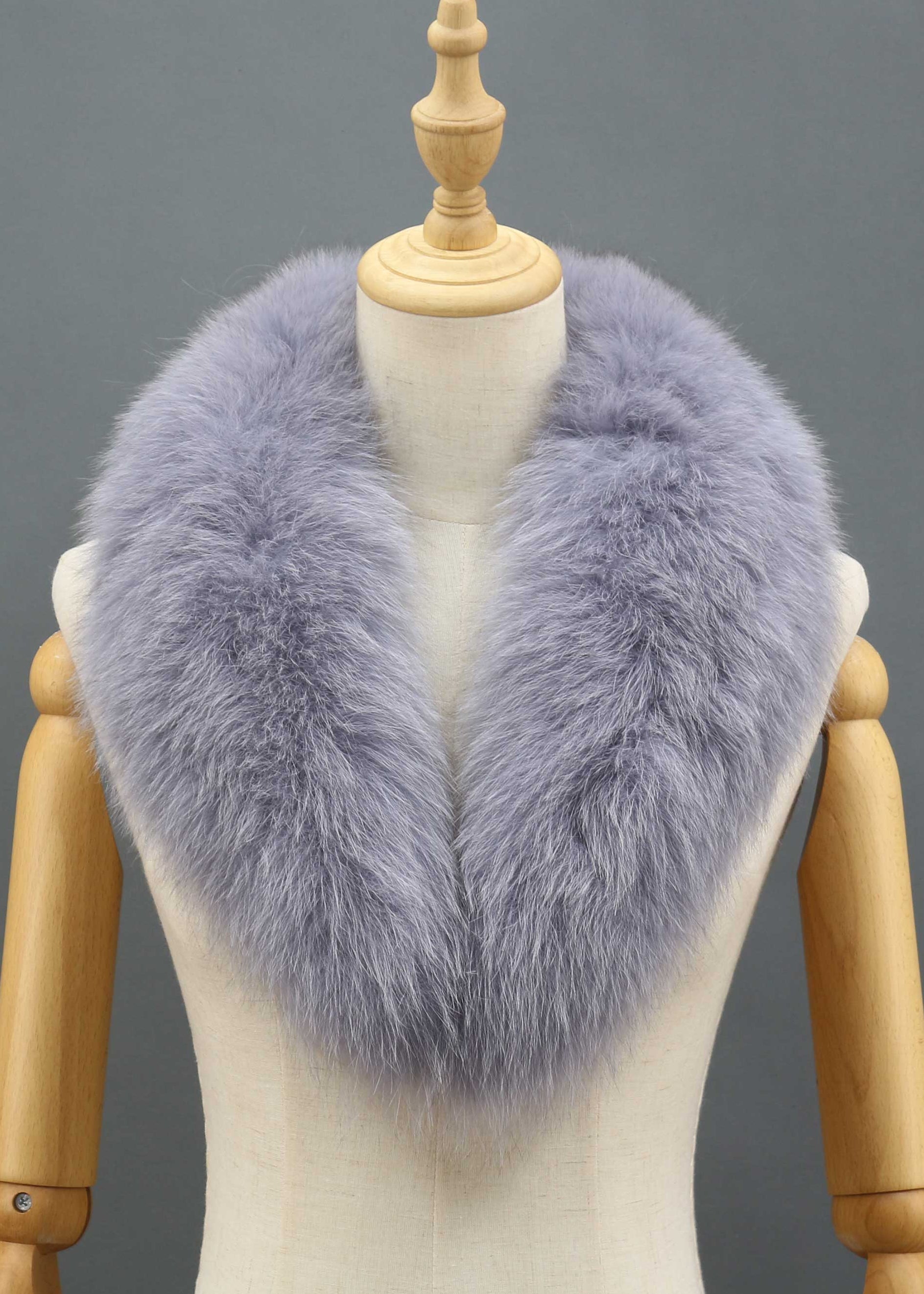 Janefur Winter Blue Fox Fur Collar