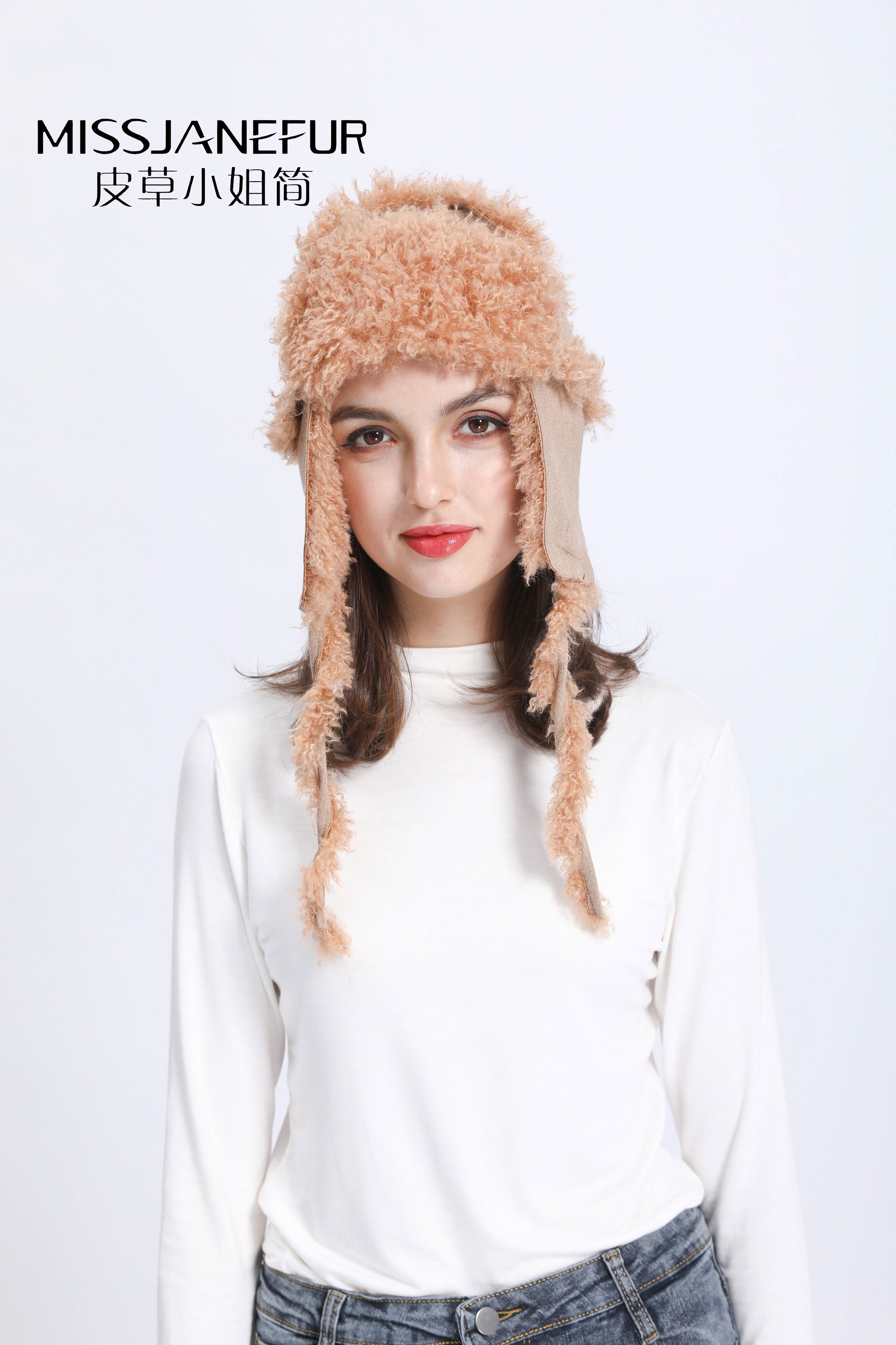 Missjanefur Faux Lamb Fur Skull Caps - Janefur