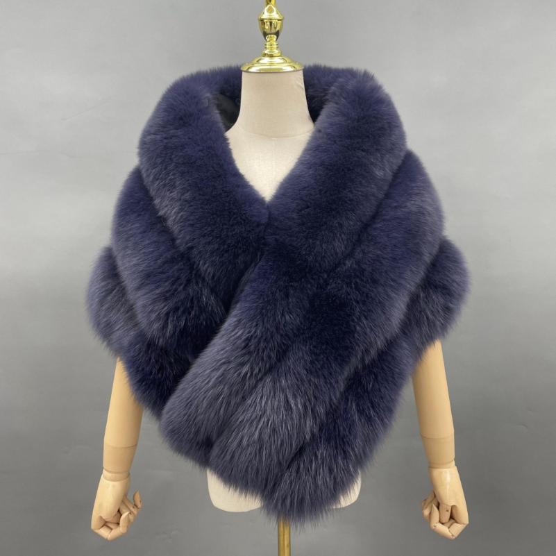 Three-Section Horizontal Stripe Cape - Janefur