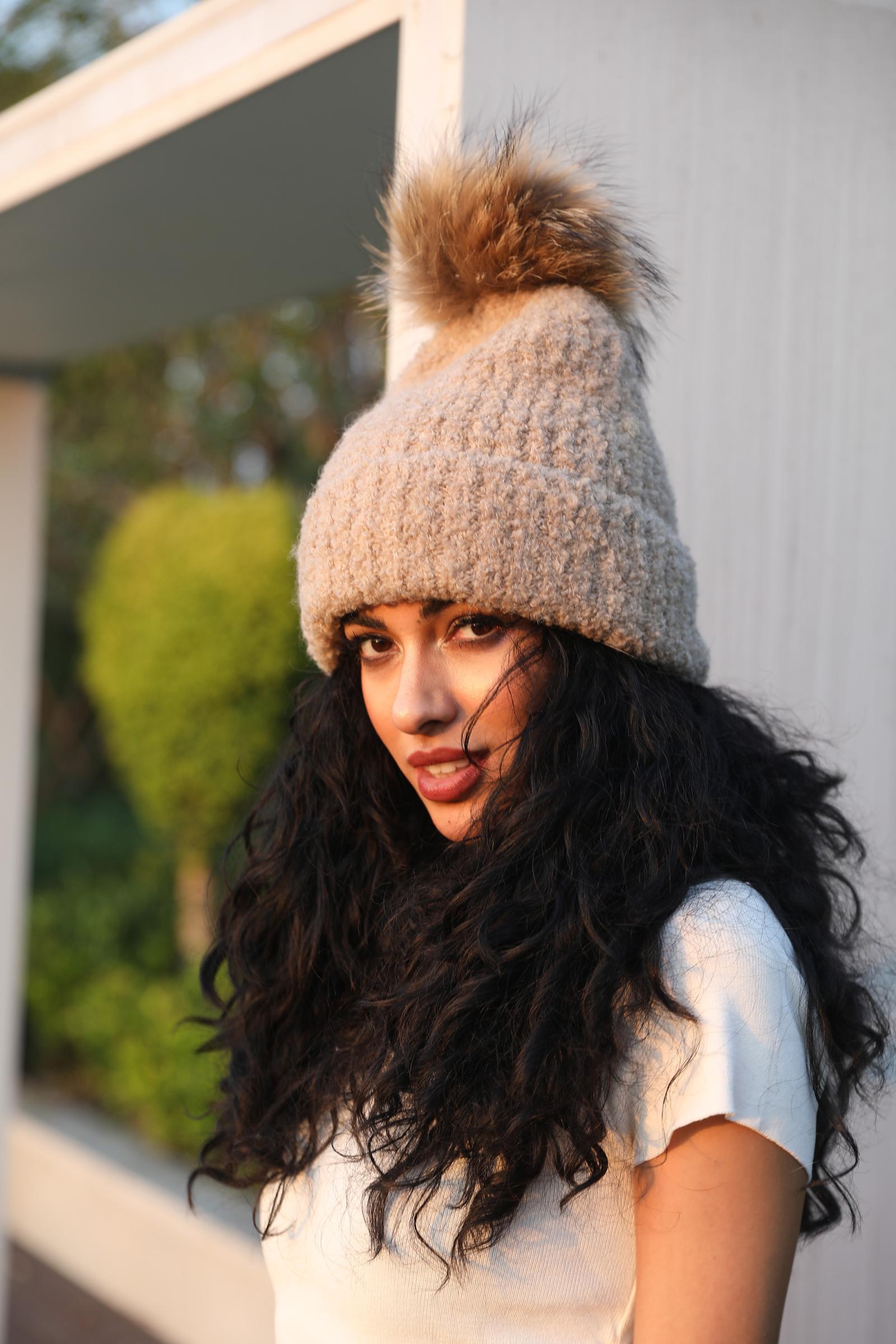 Women's Circle Fleece Casual Hat - Janefur