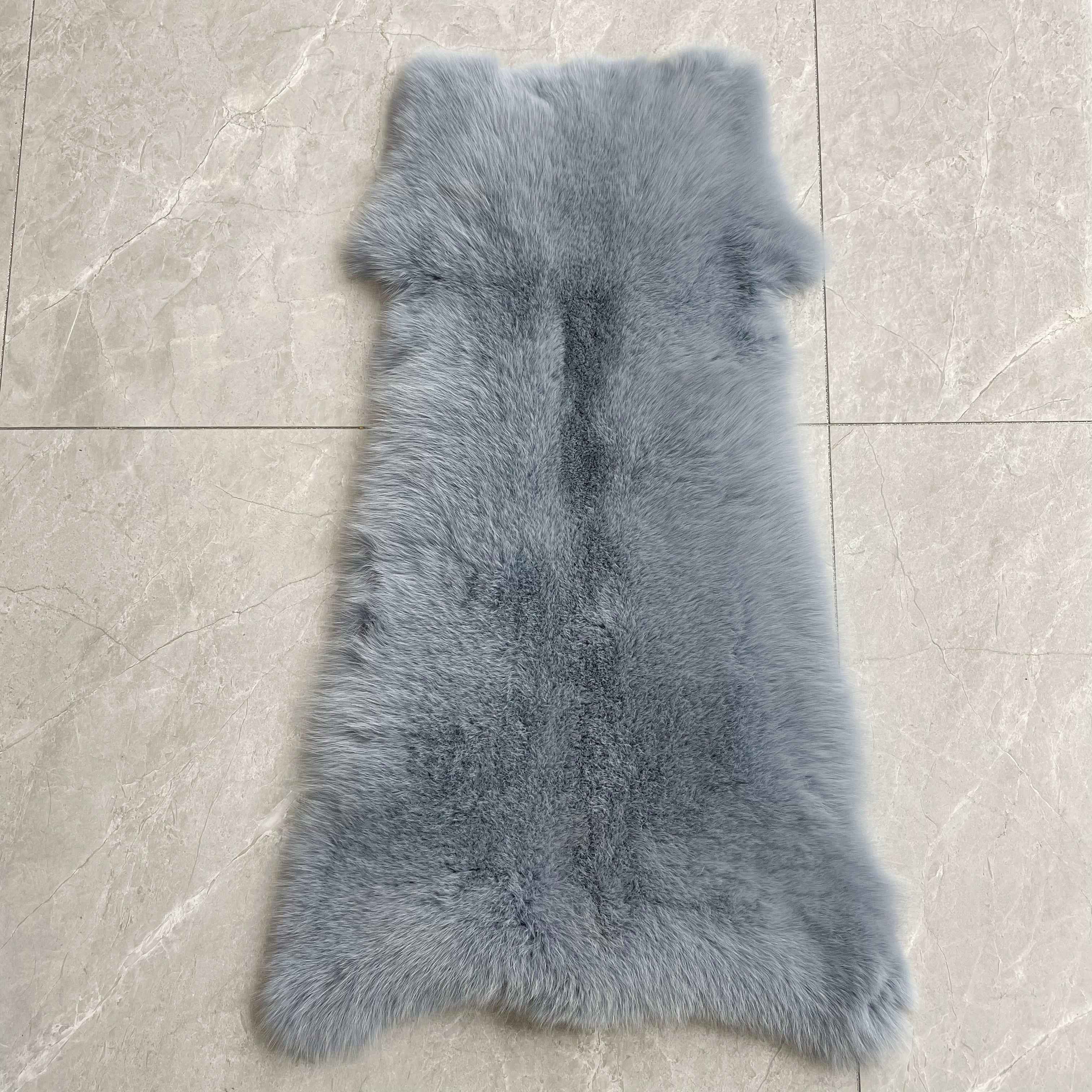 Women's Short Winter Trend Real Fox Fur Coat Solid Color Hooded