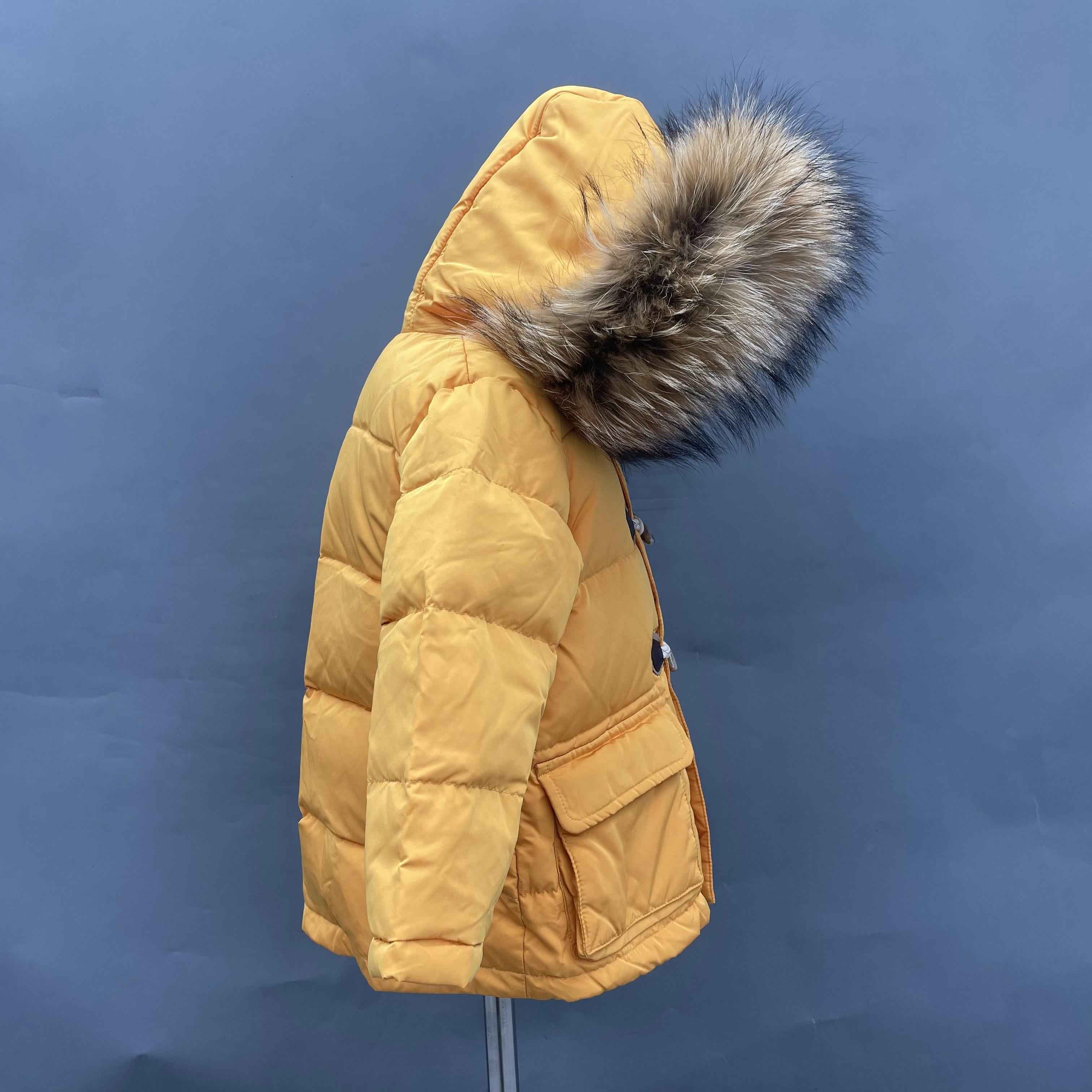 Down Raccoon Fur Hood Kid's Coat Winter Kids Mid-length Clothing Jacket