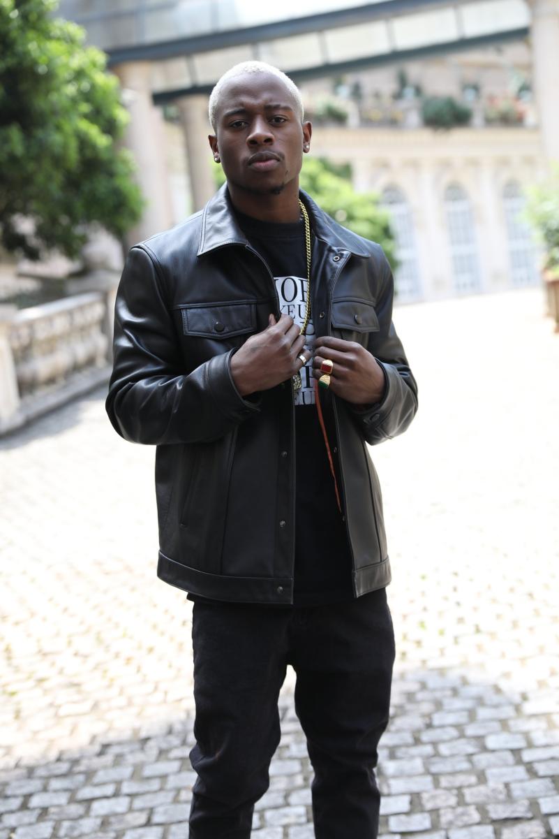 Men's Utility Leather Coat Made Of Bonded Sheepskin - Janefur