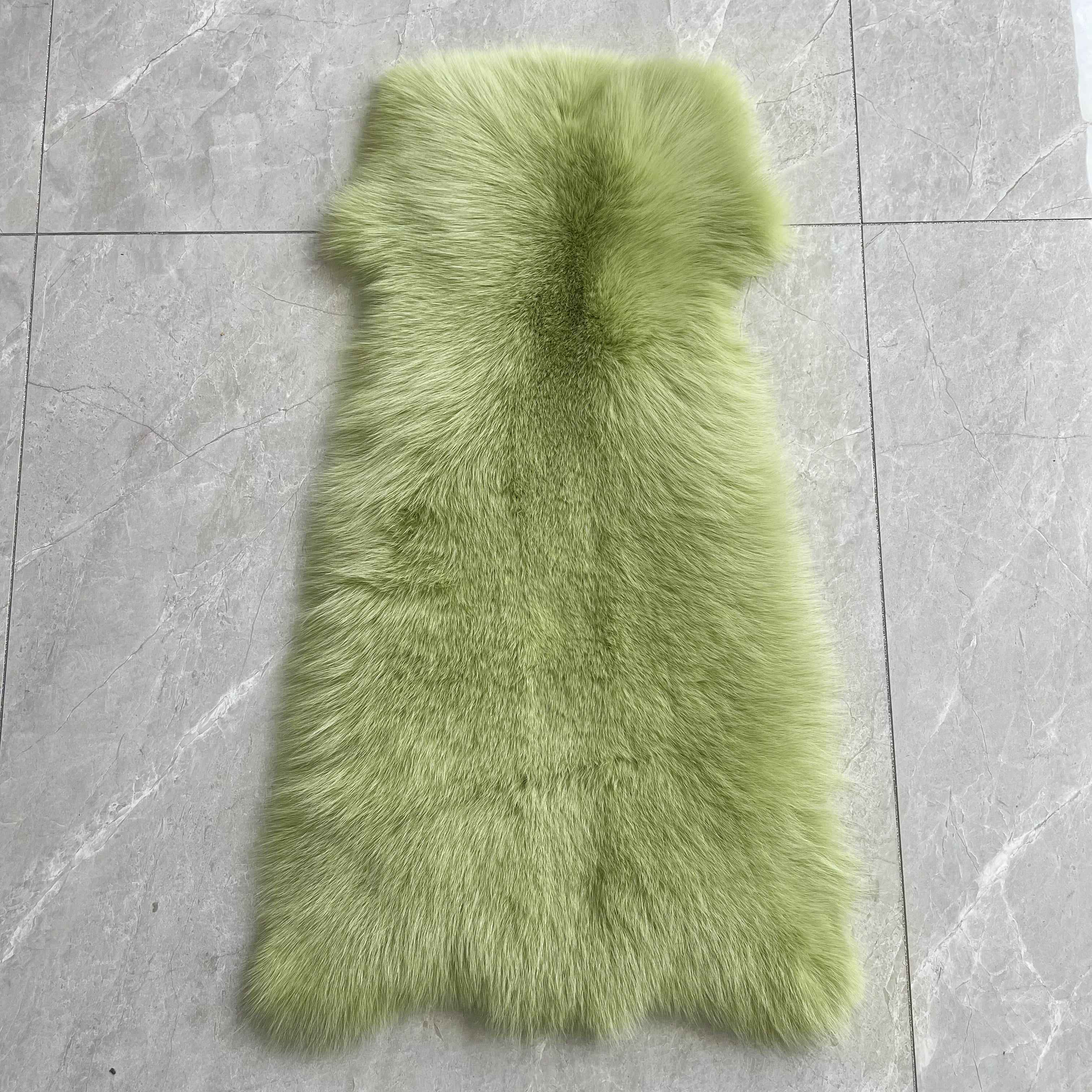 Women's Short Winter Trend Real Fox Fur Coat Solid Color Hooded