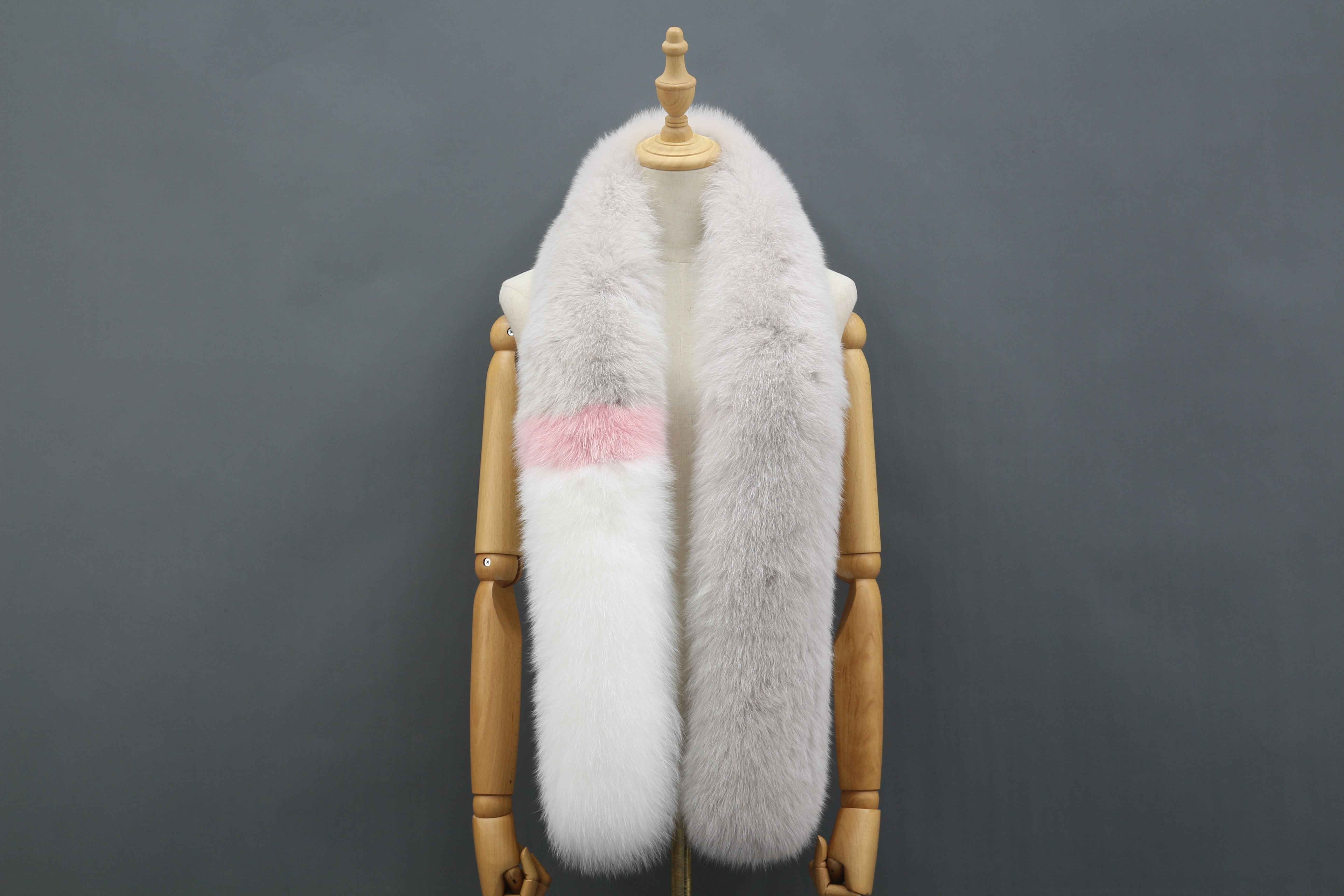Women's Luxurious Fox Fur Scarf - Winter Fashion Accessory 10 F