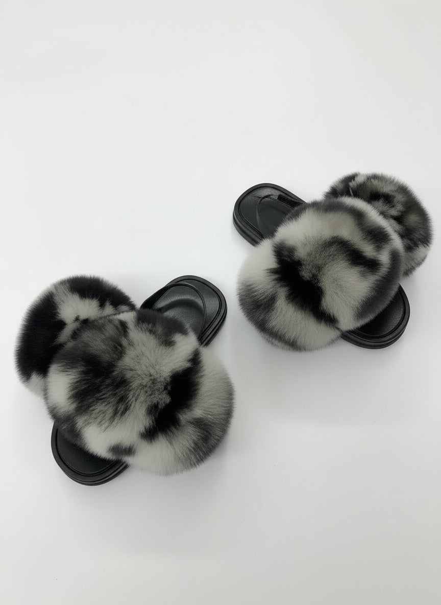 Janefur Kids Summer Angora Wool Shoes