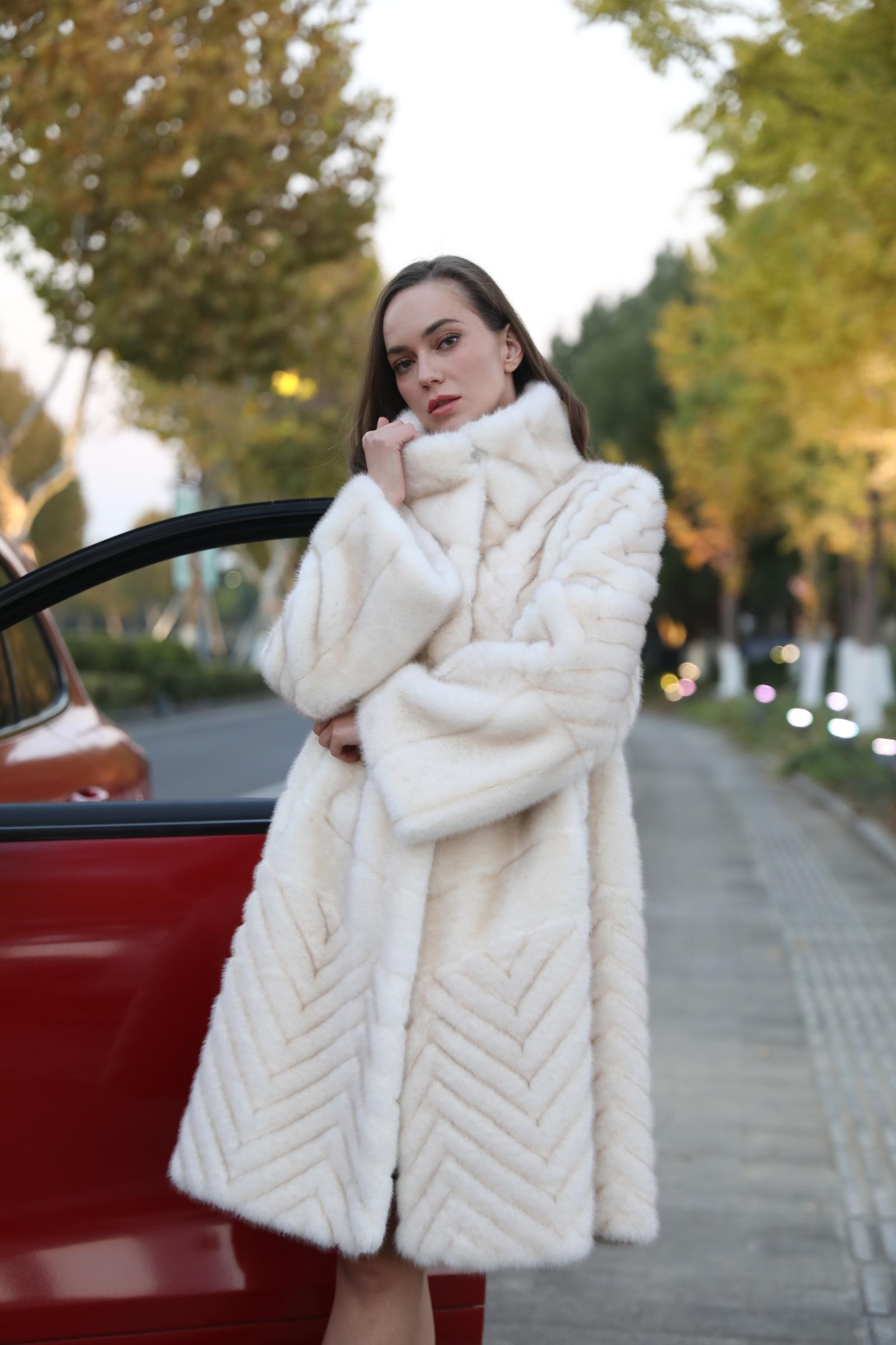 Women's Chic Stand-up Collar Casual Faux Mink Eco Fur - Janefur