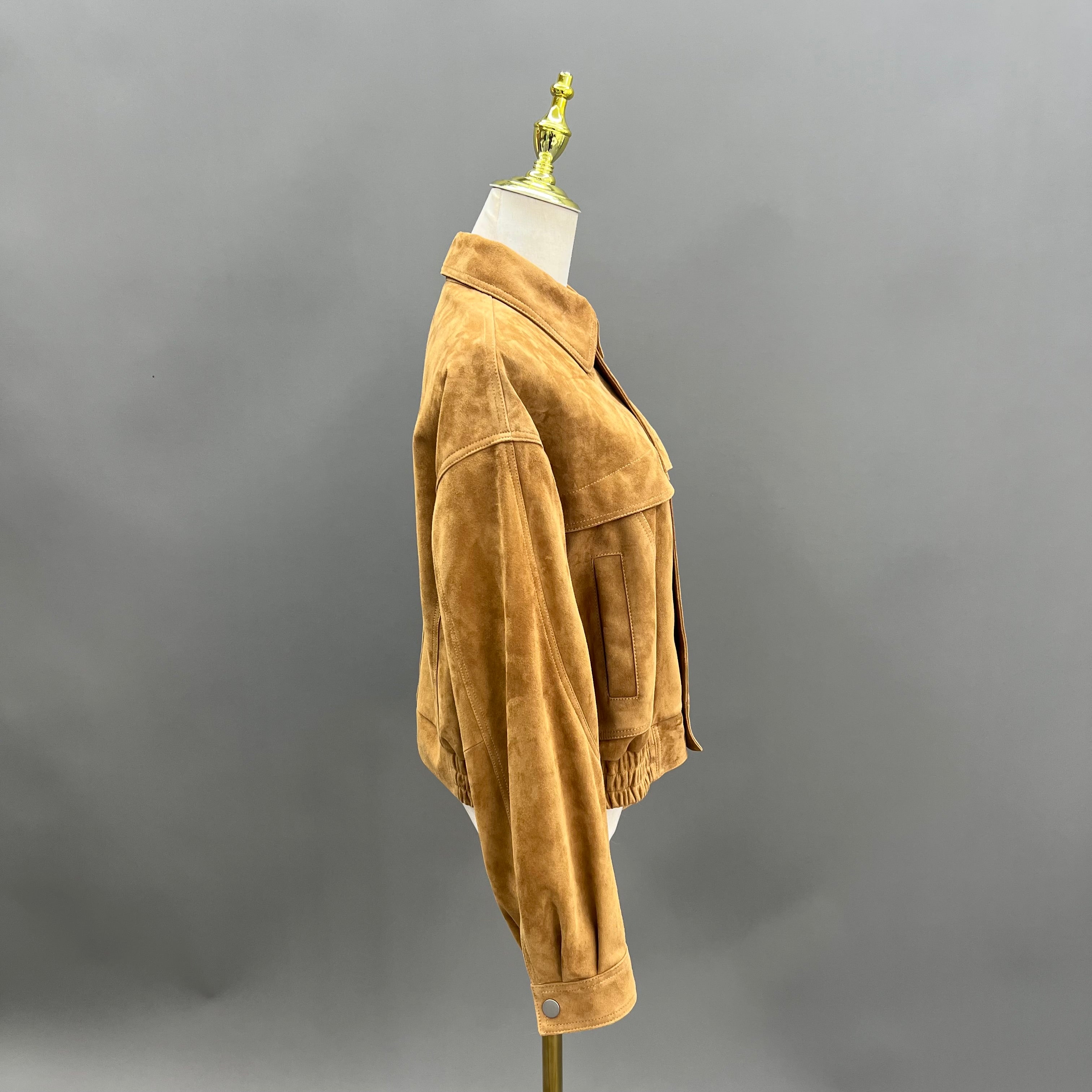 New Arrival! Premium Suede Leather Jacket - Timeless Style & Unmatched Comfort - Janefur