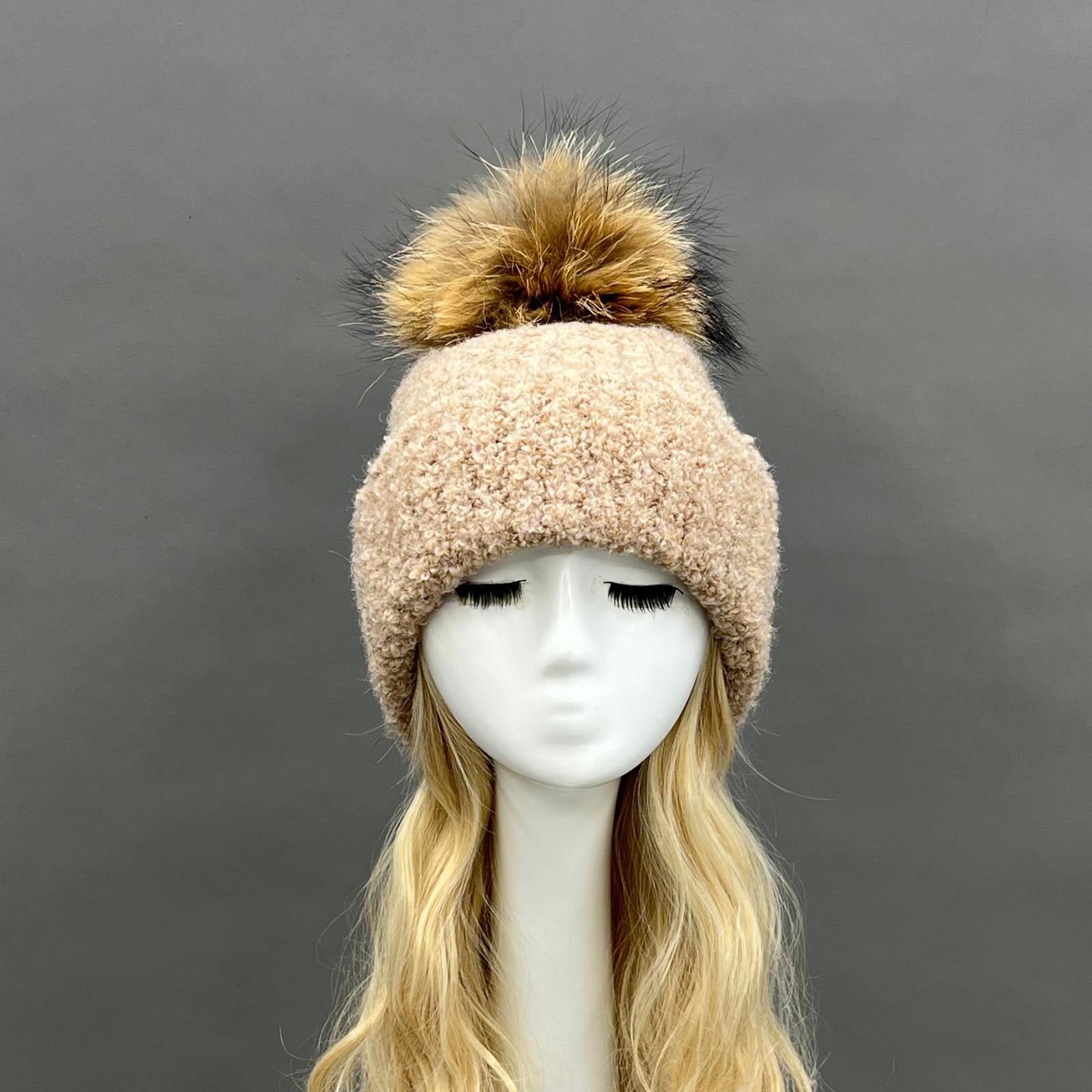 Women's Circle Fleece Casual Hat - Janefur