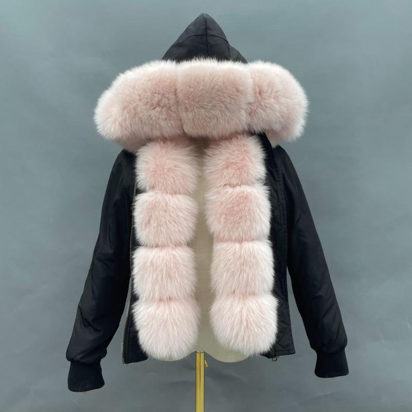 Aviator Jacket with Fox Fur - Janefur