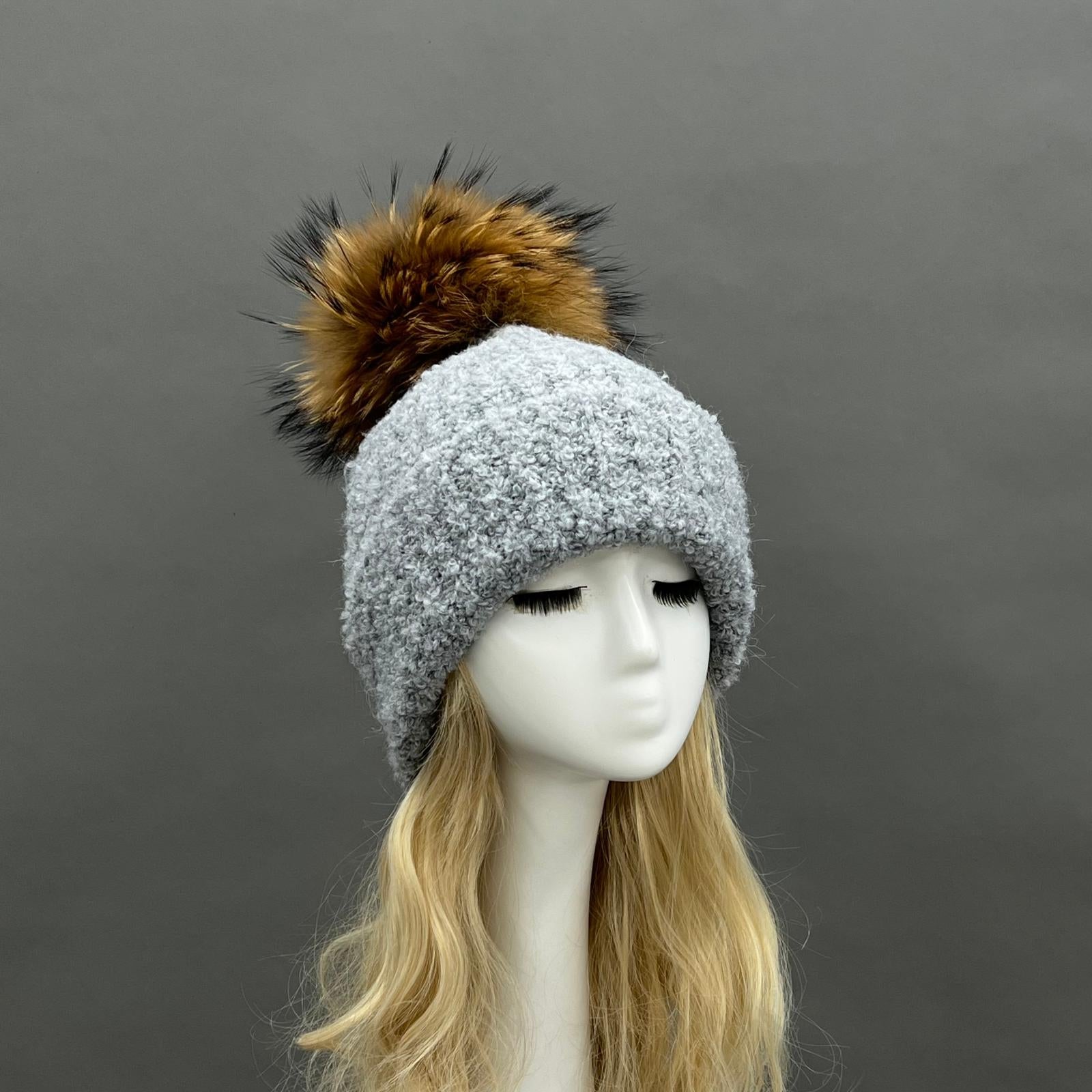 Women's Circle Fleece Casual Hat - Janefur