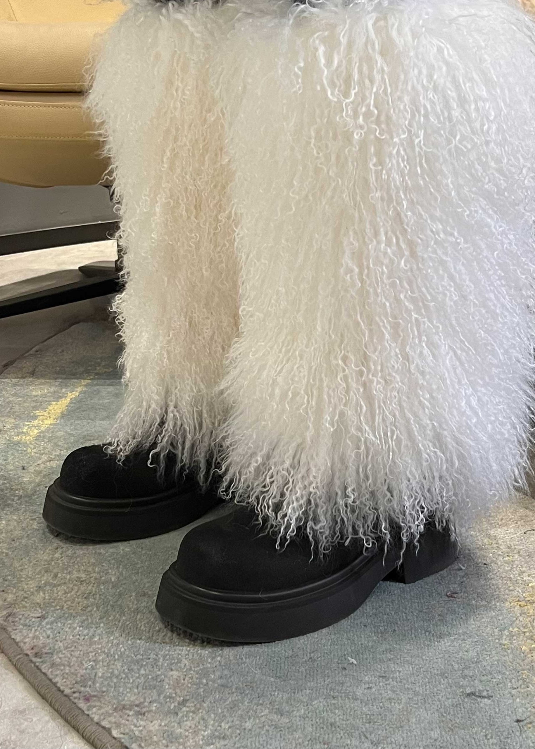 Janefur Wool Leg Knee Warmers