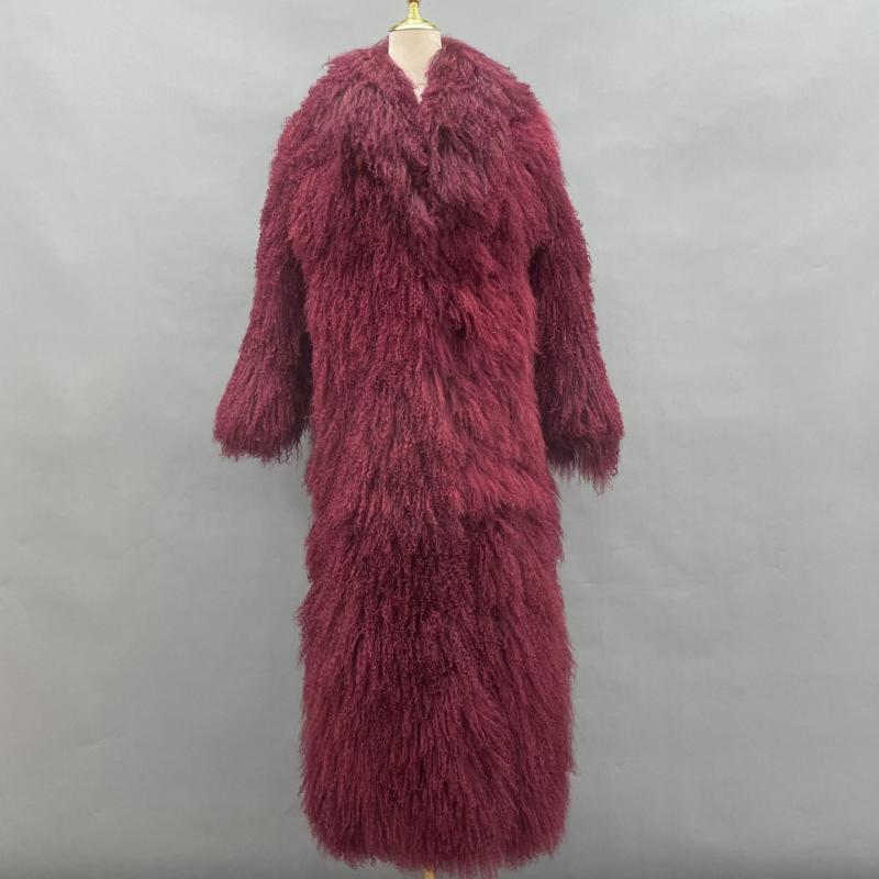 Men's Long Beach Wool Winter Coat - Janefur