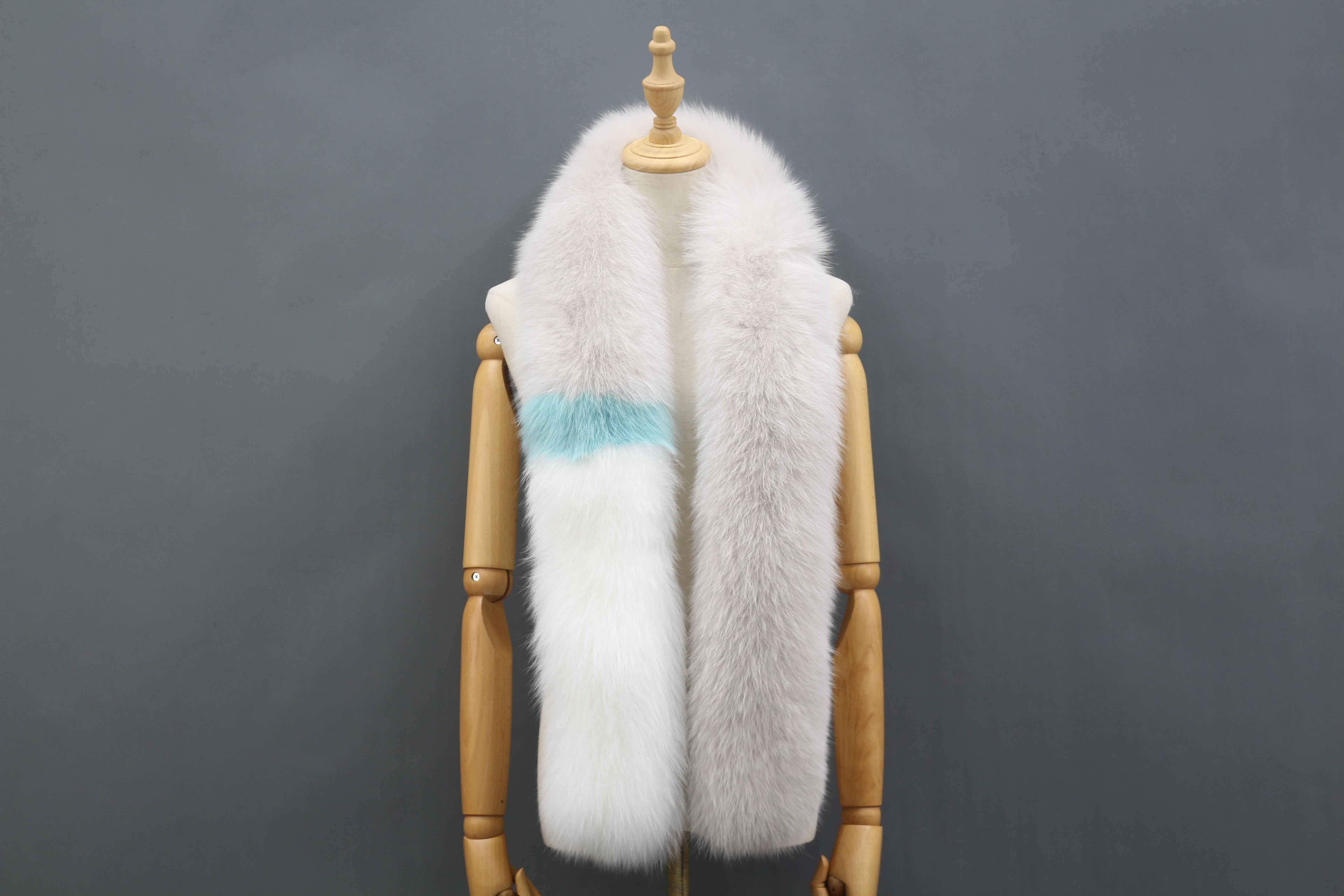Women's Luxurious Fox Fur Scarf - Winter Fashion Accessory 8 F