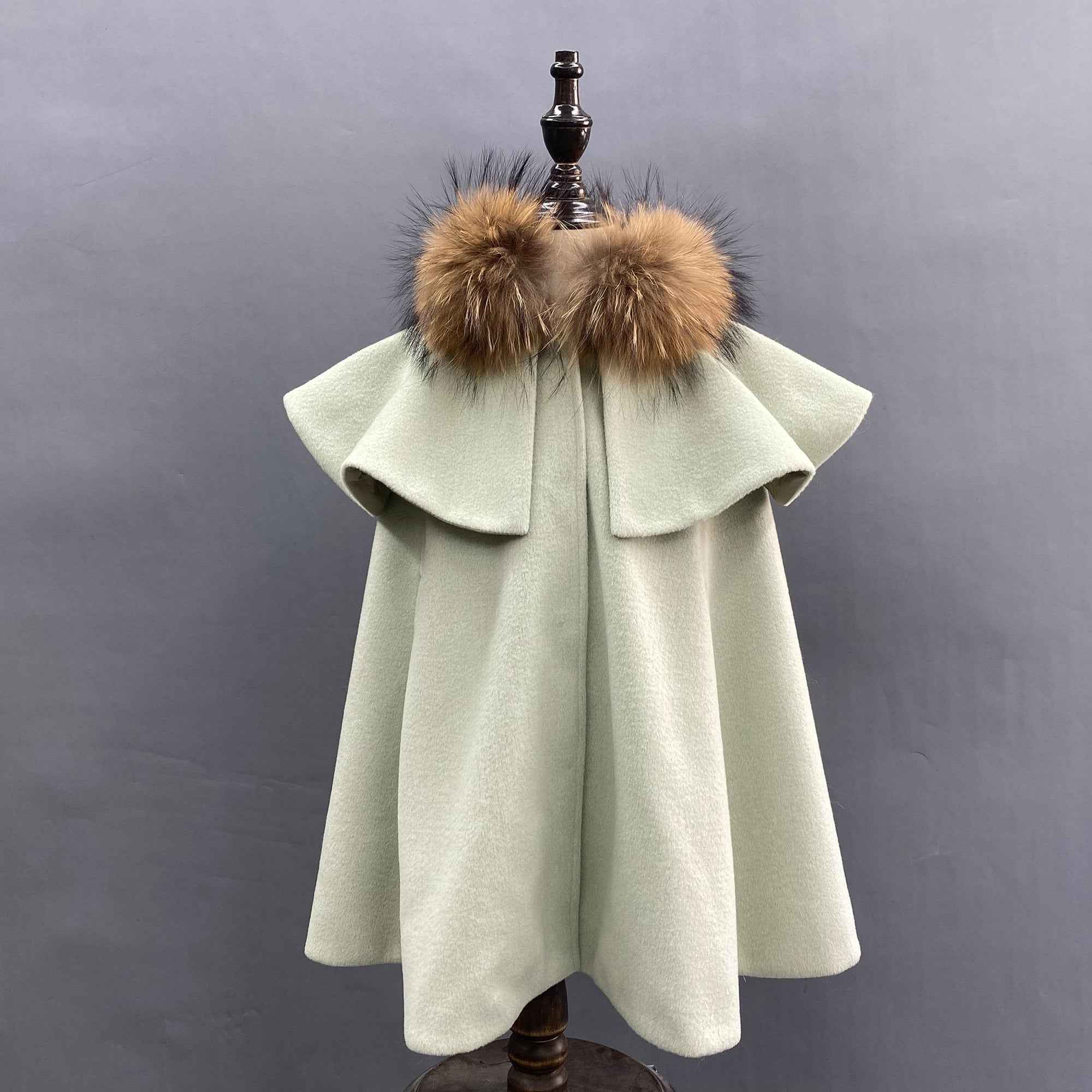 Lotus Edge Raccoon Fur Kids Cape
