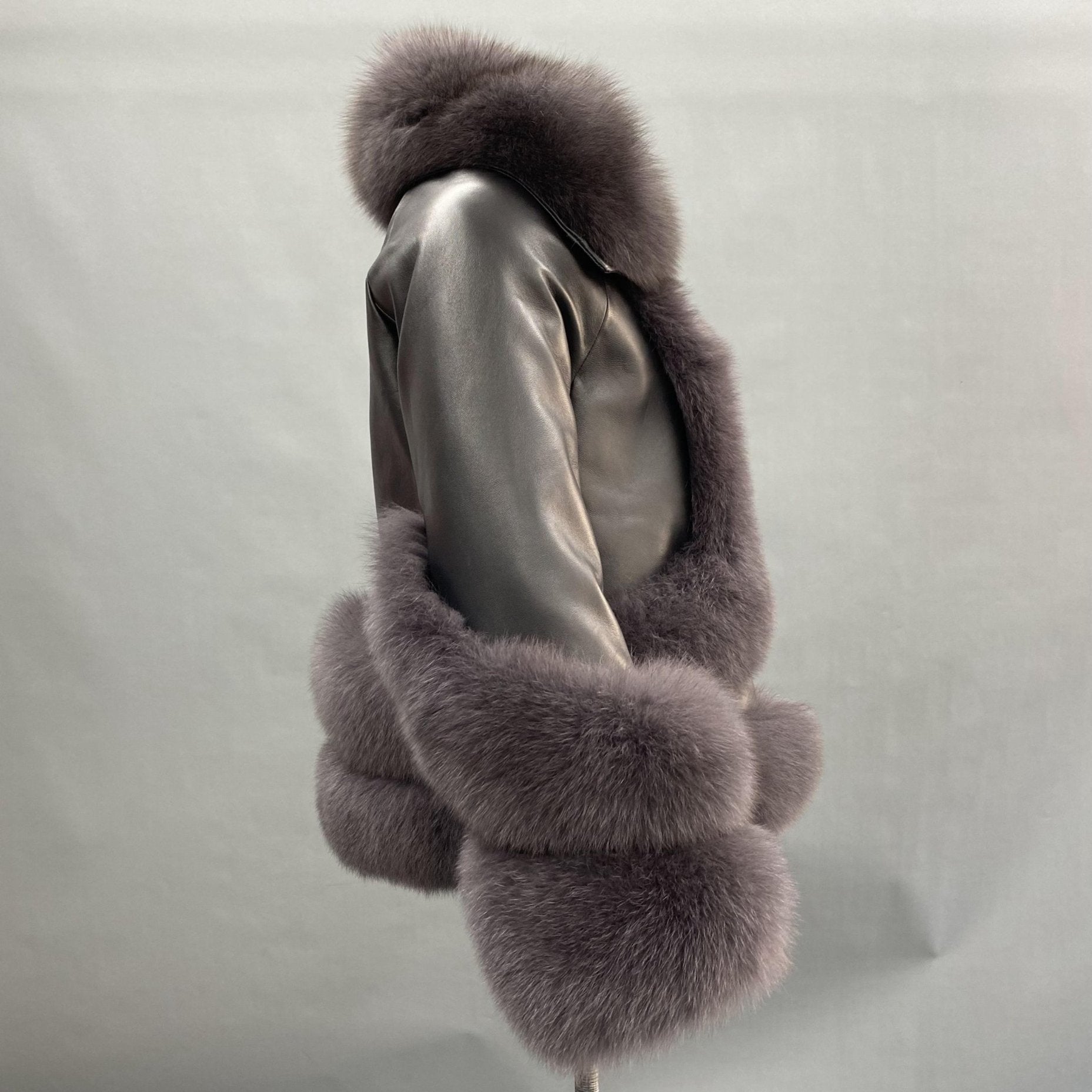 Women's Fox Fur Lapel Down Inner Jacket - Janefur