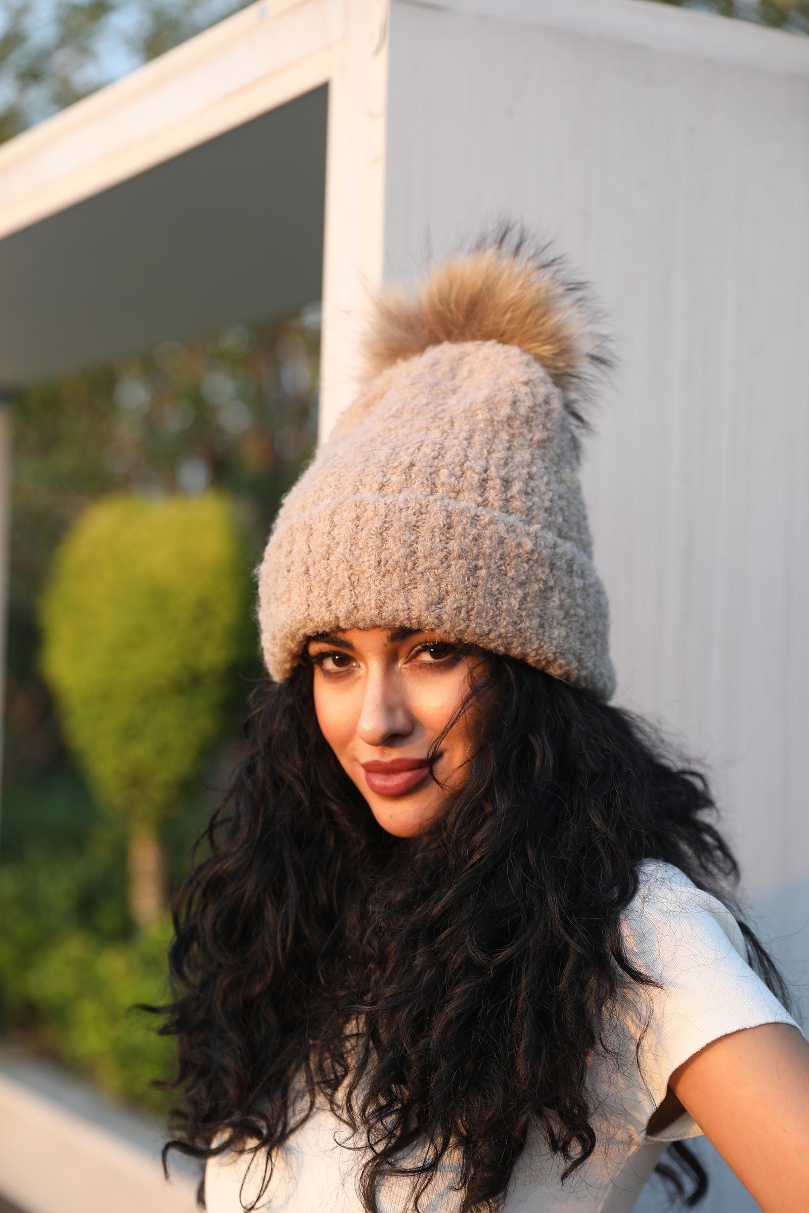Women's Circle Fleece Casual Hat - Janefur