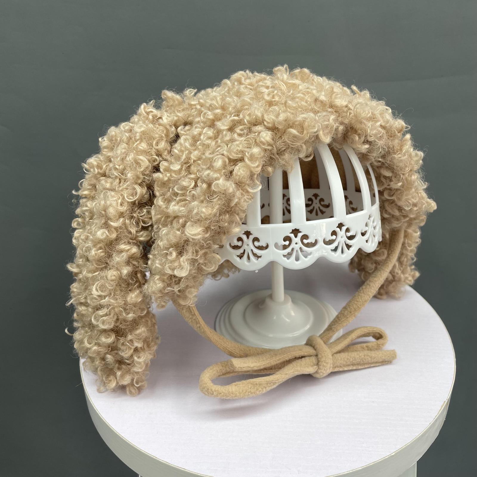 Children's Rabbit Ears Lace-Up Hat - Janefur