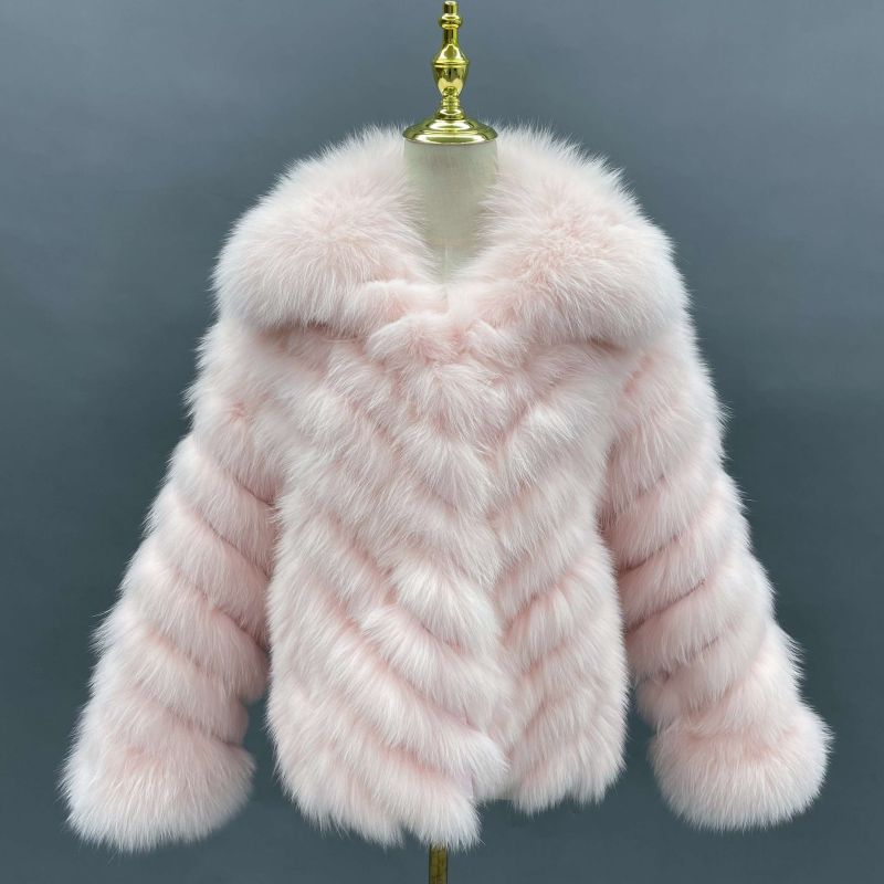Reversible Cotton Jacket with Collar and Button Closure - Janefur