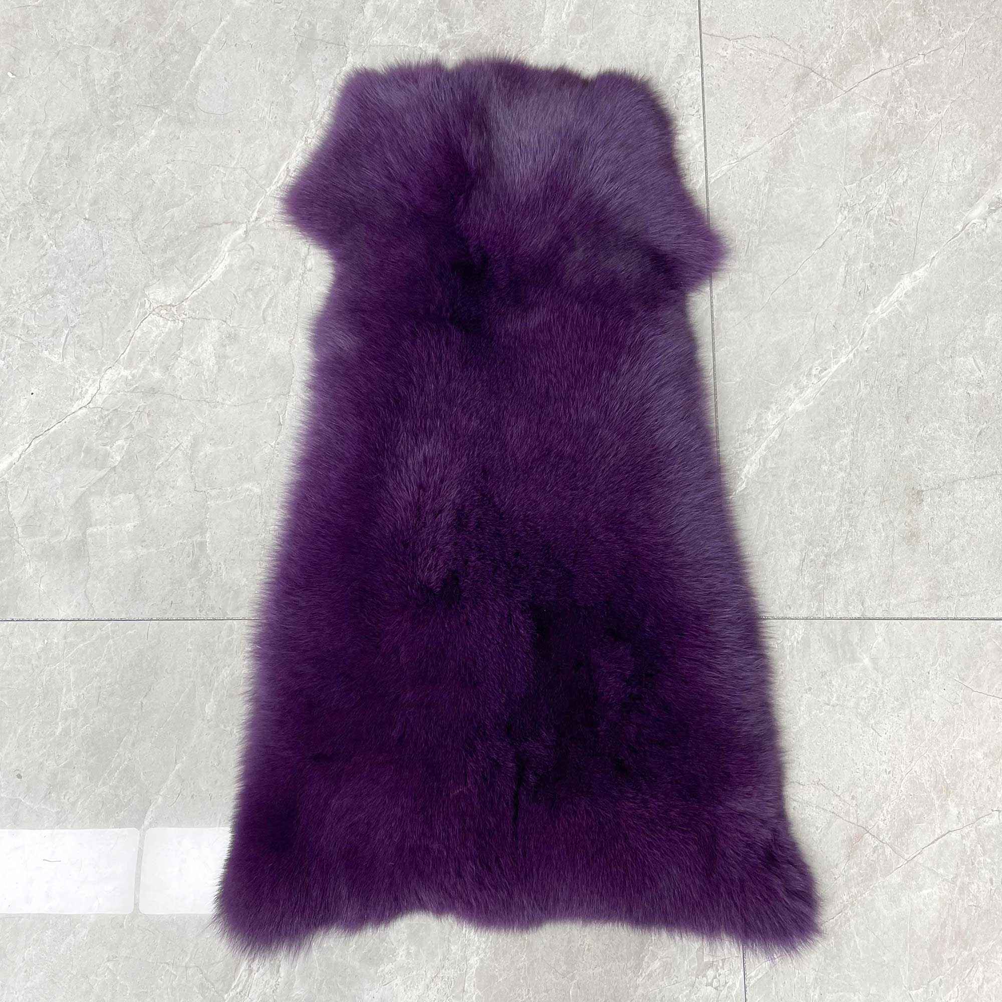 Factory Wholesale Solid Color Womens Fox Fur Thick Coat with Hood - Janefur