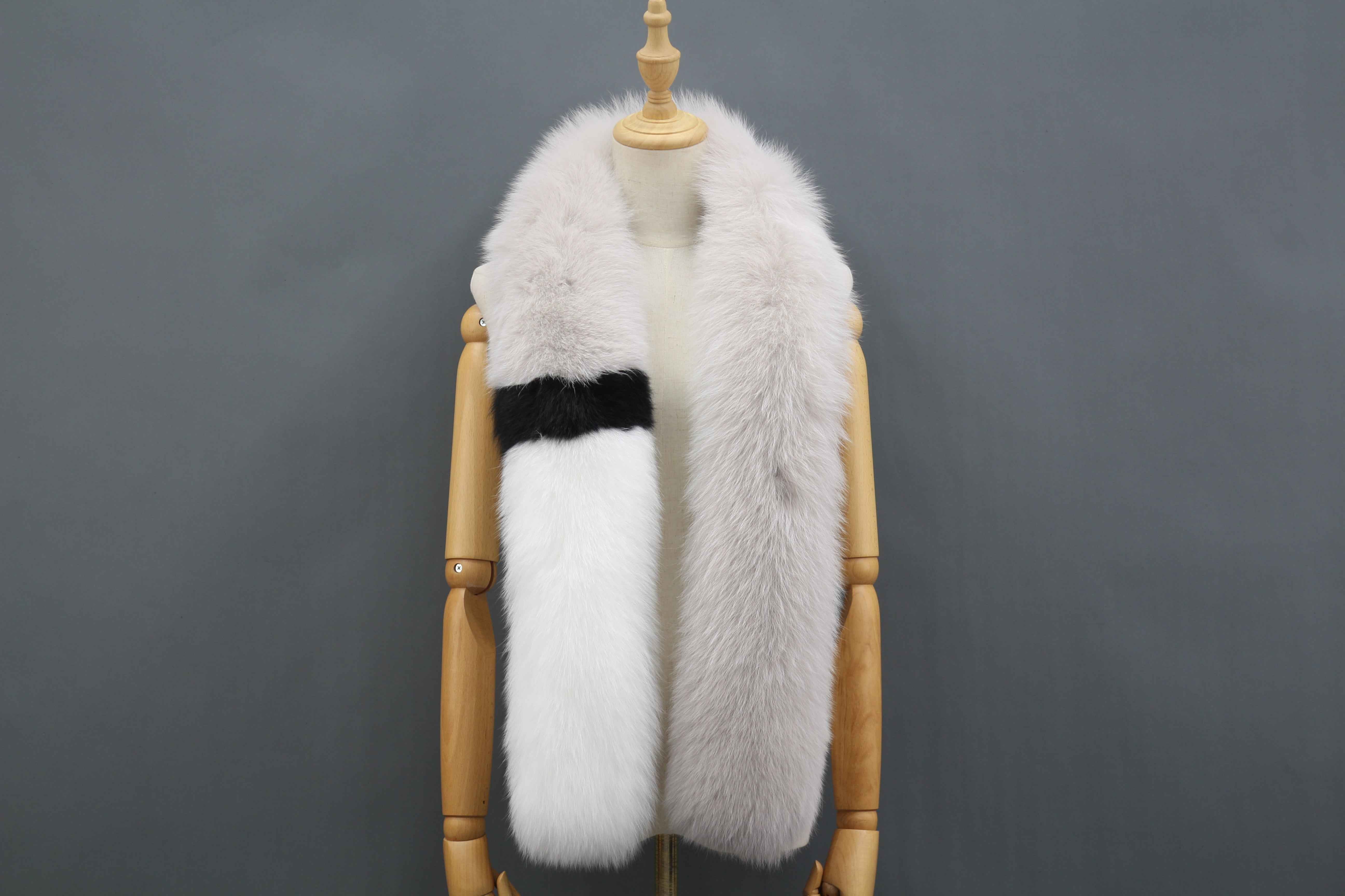 Women's Luxurious Fox Fur Scarf - Winter Fashion Accessory 7 F