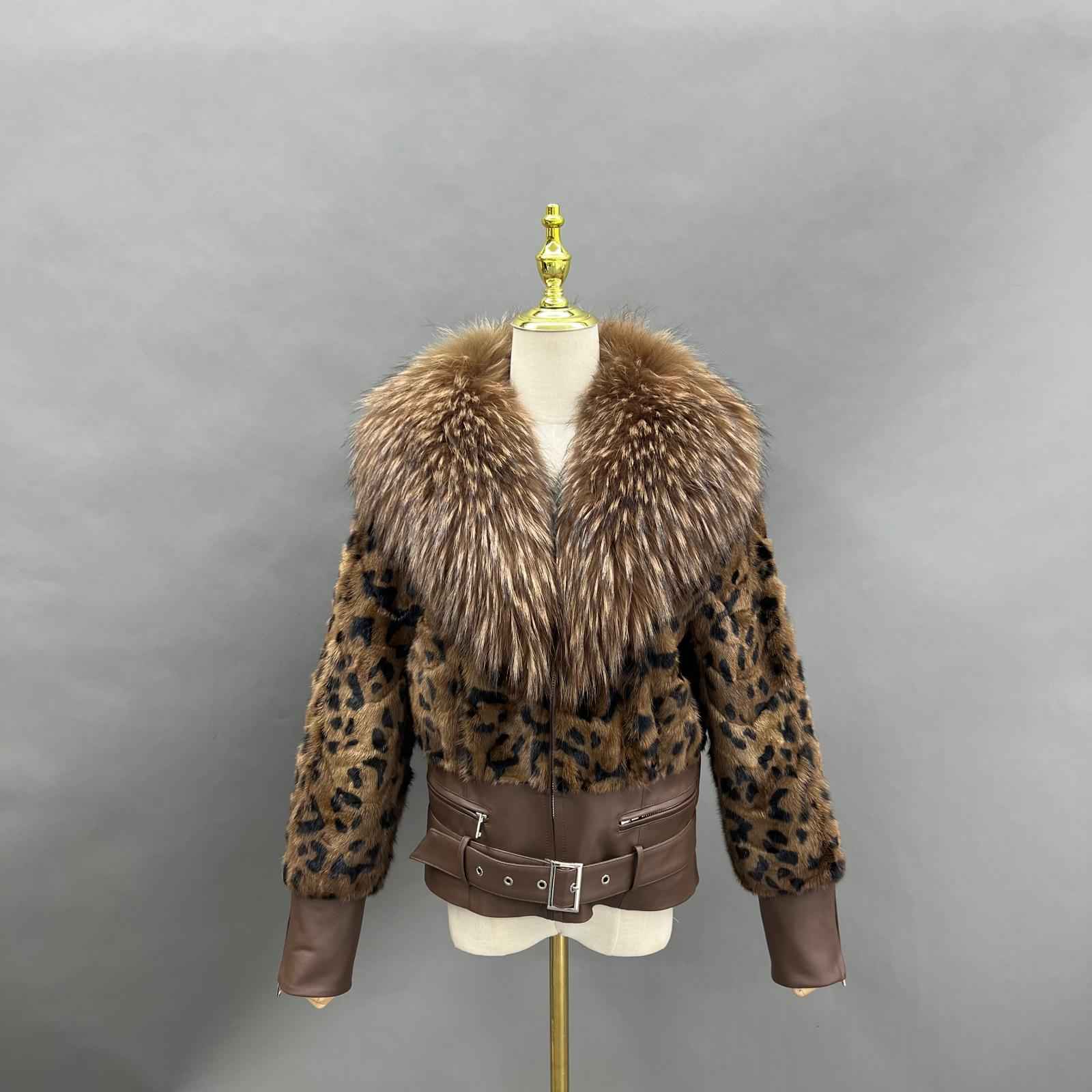 Shawl Lapel Short Mink-Blended Fur Women's Fashion Fur Jacket - Janefur