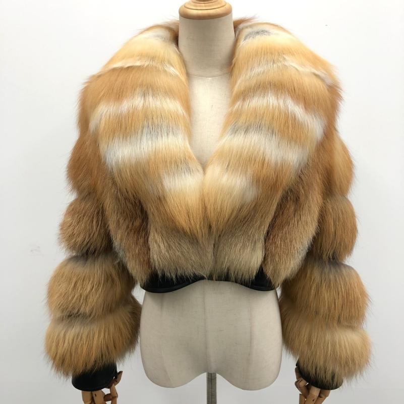 Fall And Winter Fashionable High-Quality Fox Fur Coat Women's Short Style - Janefur