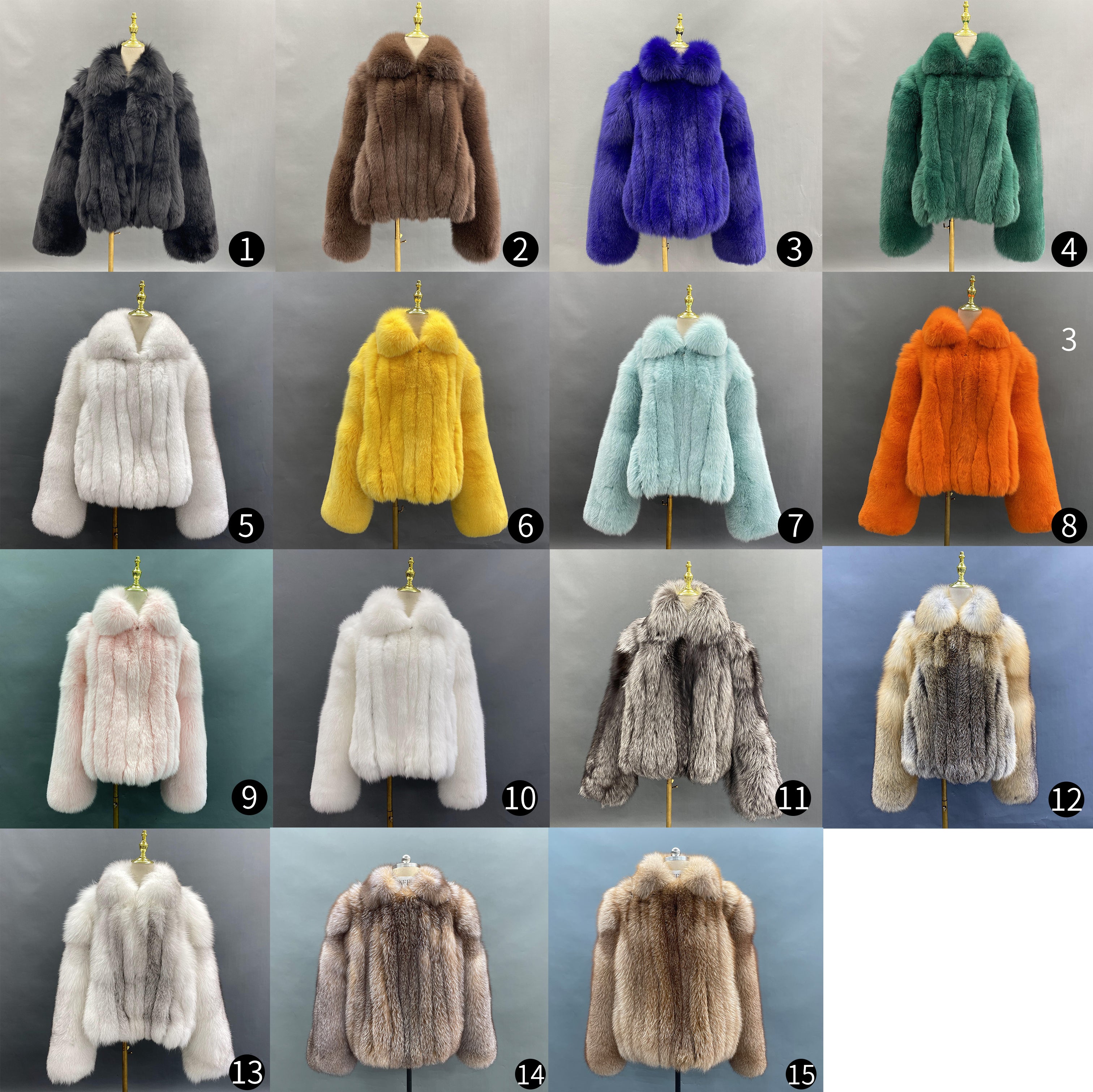 Men's Lapel With Vertical Stripes Special Fox Fur Coat
