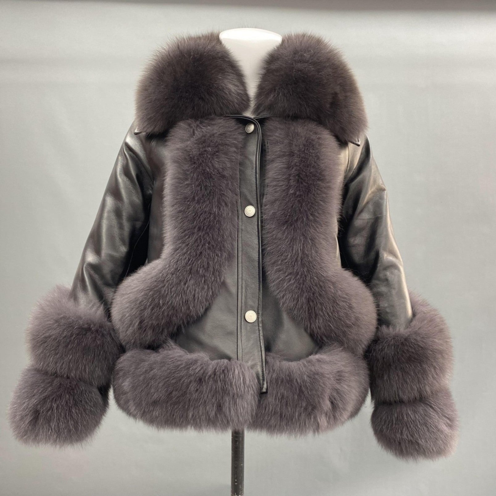 Women's Fox Fur Lapel Down Inner Jacket - Janefur