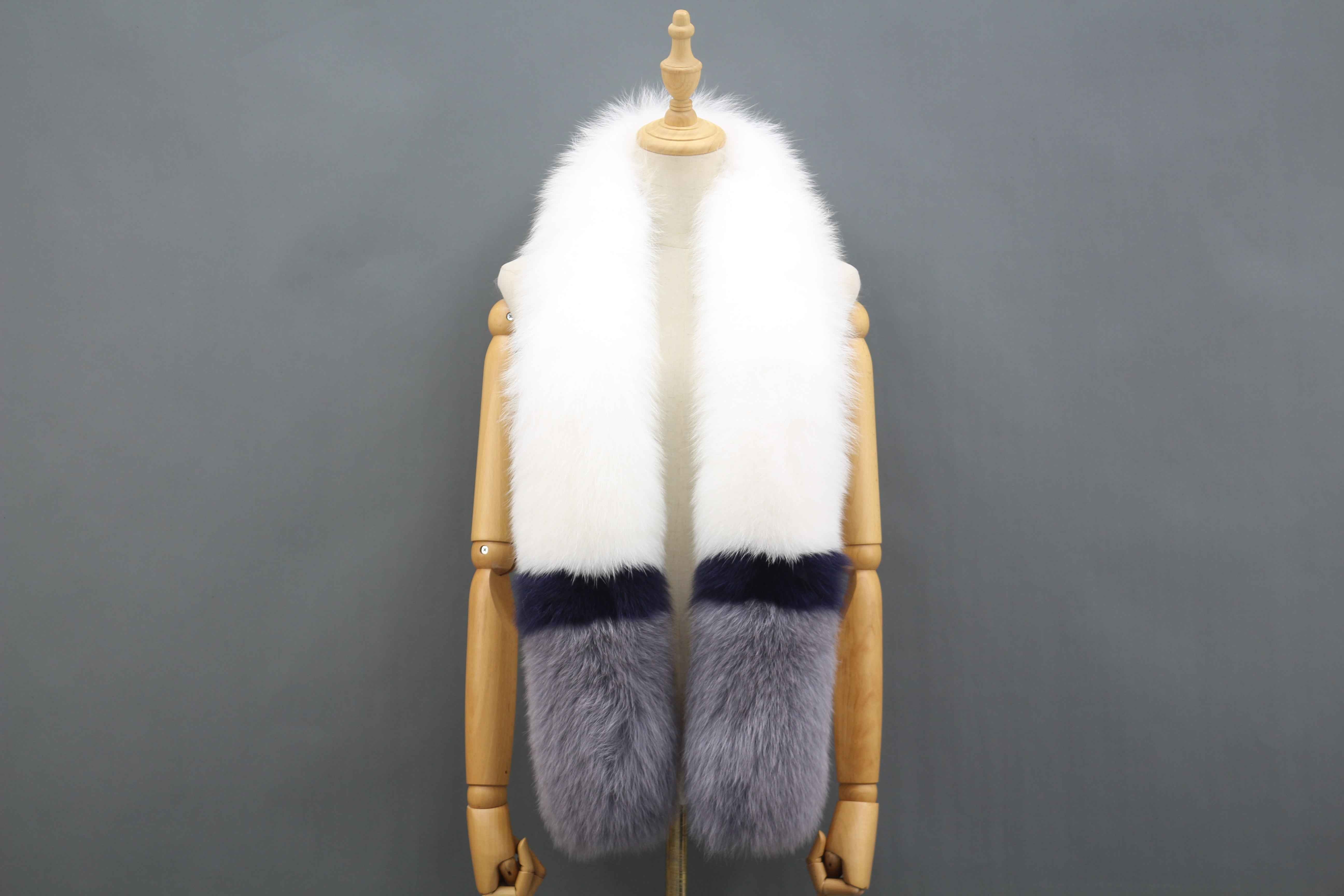 Women's Luxurious Fox Fur Scarf - Winter Fashion Accessory 6 F