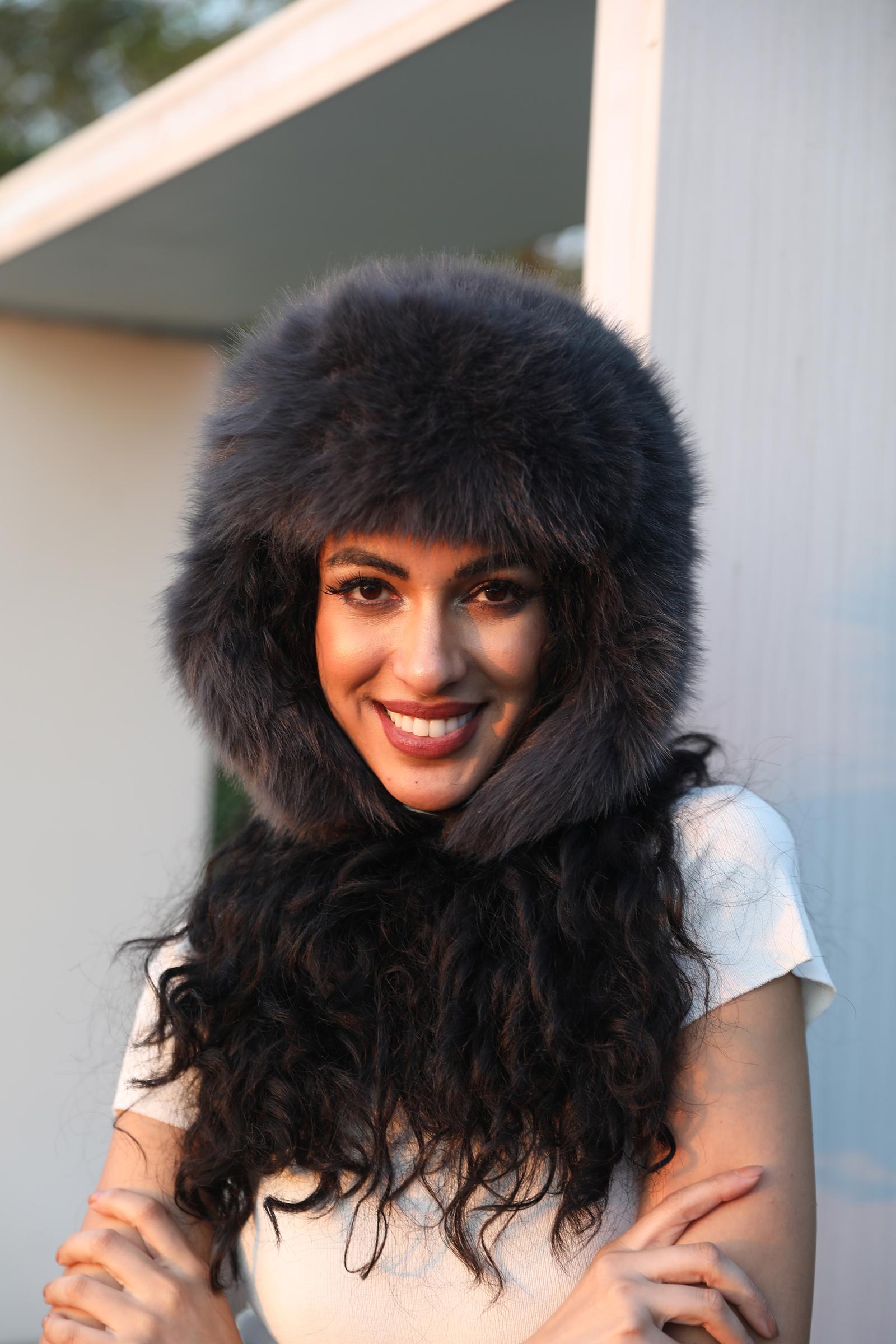 Eco-Friendly Fur Ushanka Trendy Warm and Windproof Hat - Janefur