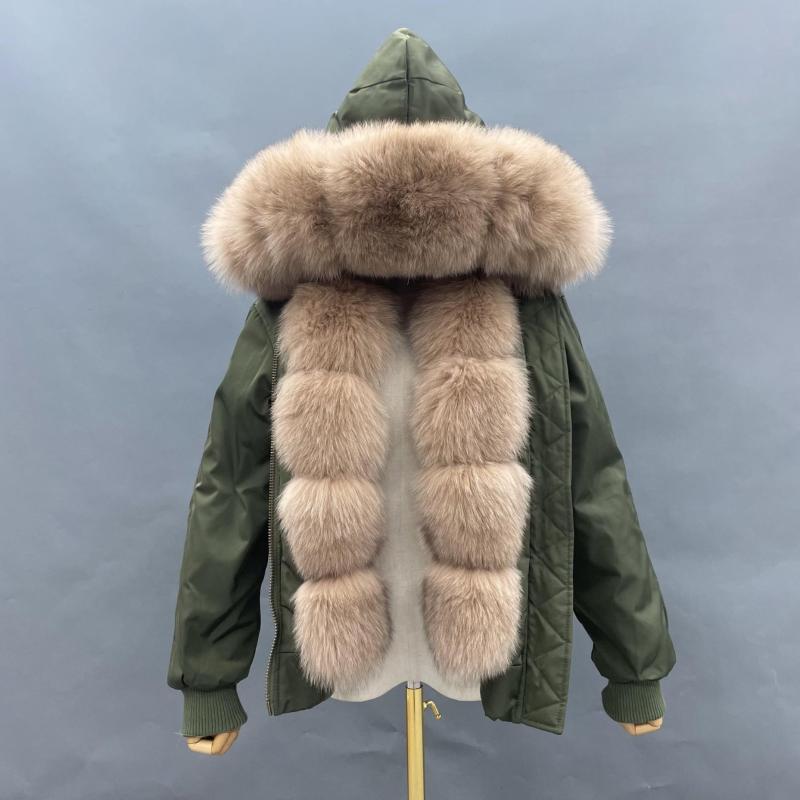Aviator Jacket with Fox Fur - Janefur