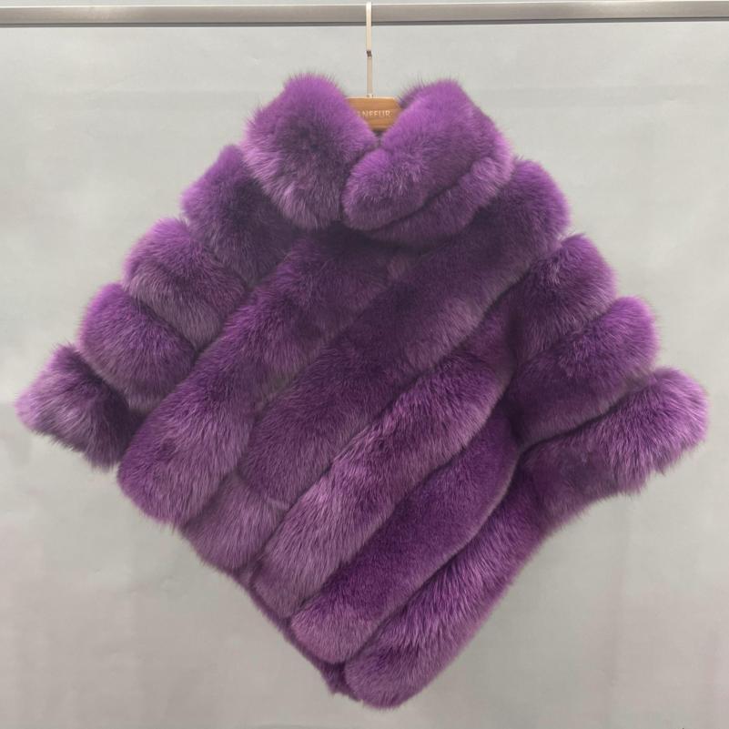 Real Fox Fur Women's Fashion Shawl - Janefur
