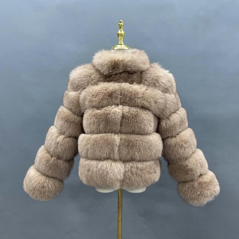 Winter Super Popular Wholesale Fluffy Fox Fur Short Women's Coat - Janefur