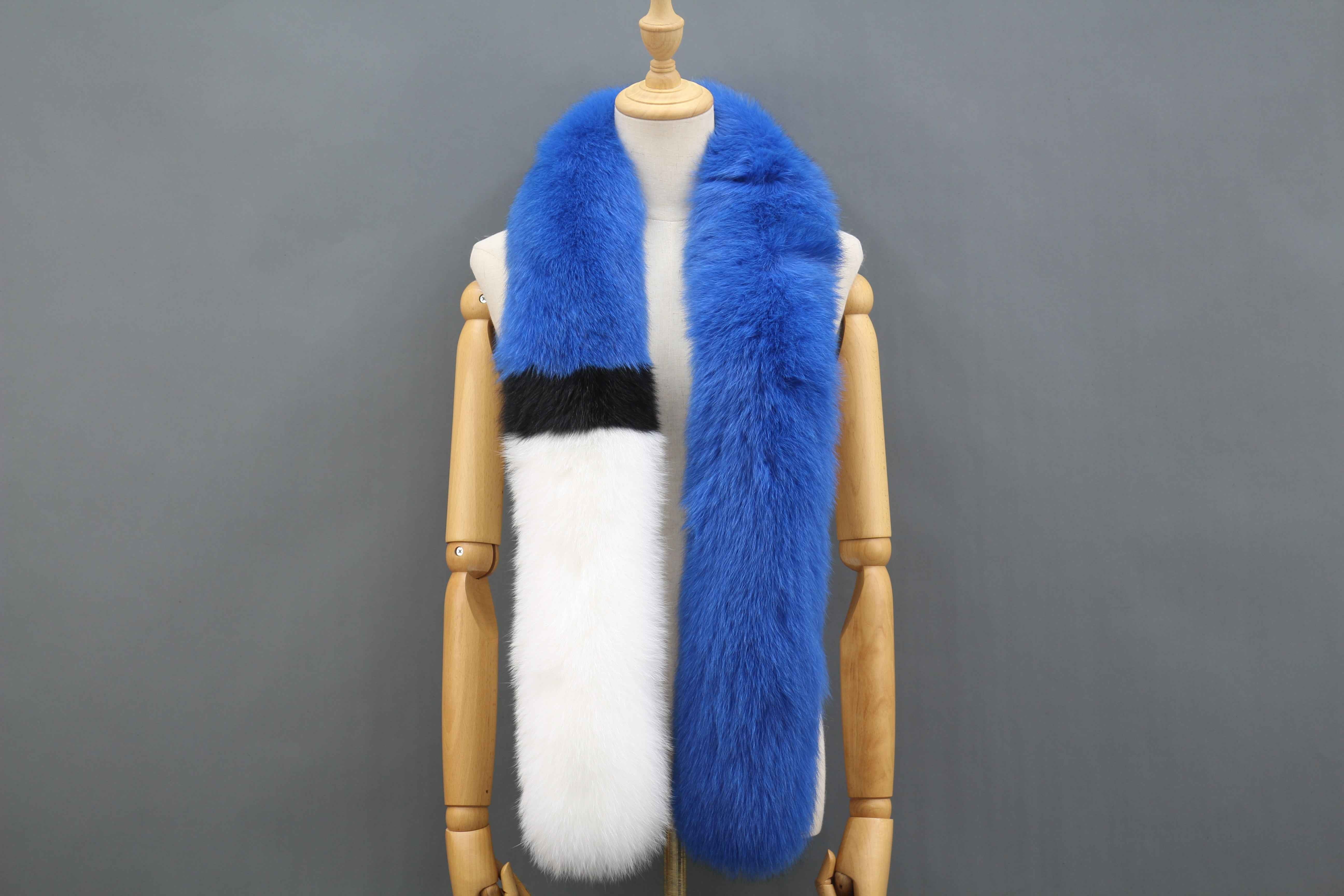 Women's Luxurious Fox Fur Scarf - Winter Fashion Accessory 5 F