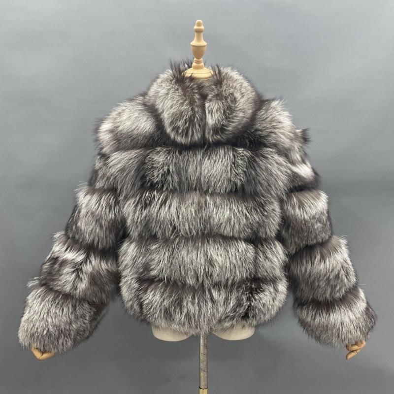 Winter Super Popular Wholesale Fluffy Fox Fur Short Women's Coat - Janefur