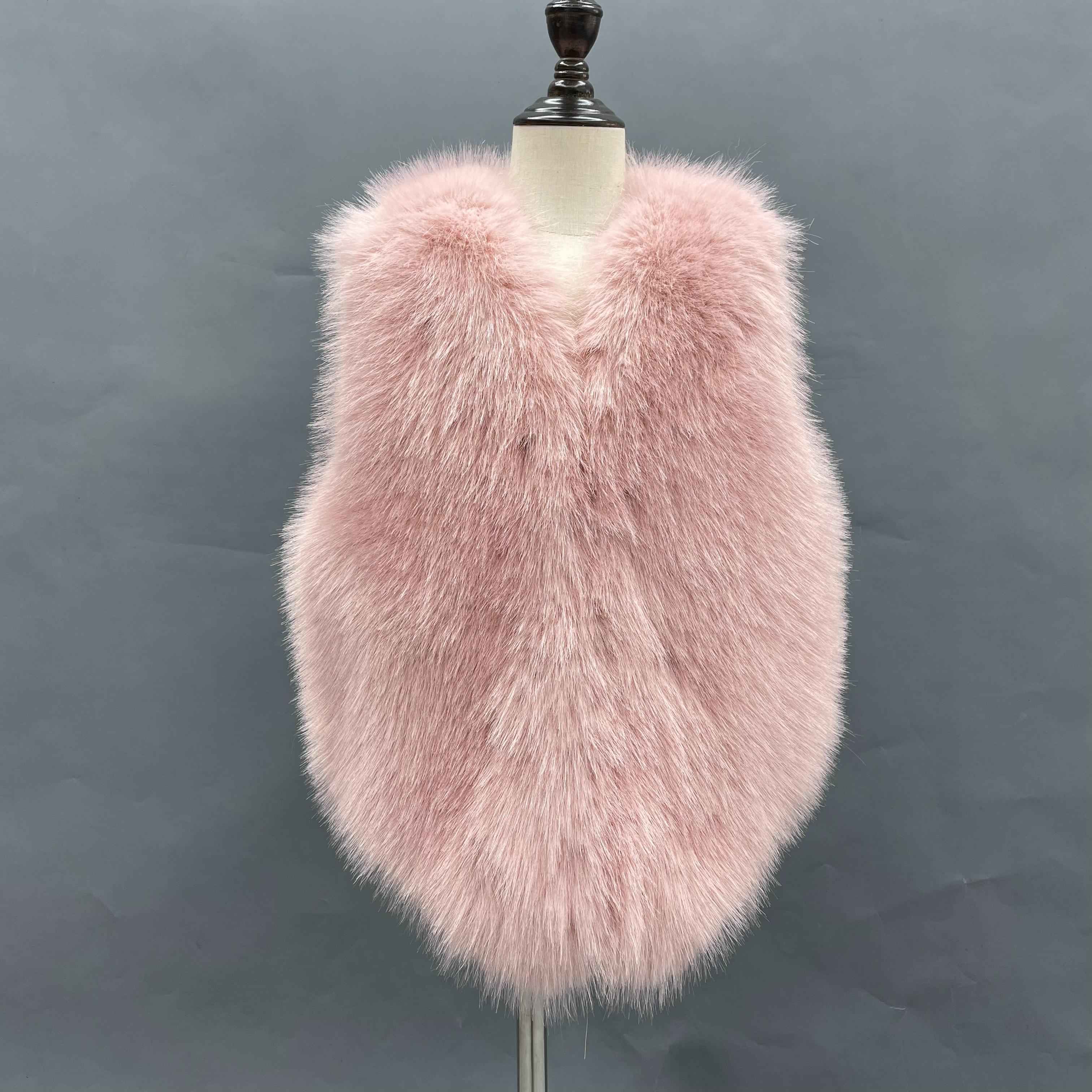 Baby Autumn Winter Vest Waistcoat Children Fur Vest Boys Girls Kids Faux Fur Vest