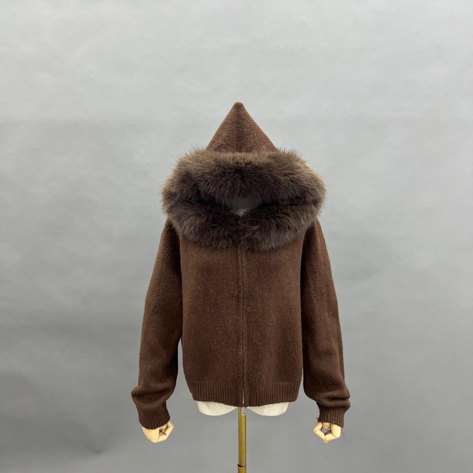 Knitted Hooded Zipper Sweatshirt Women's Trendy Sweater - Janefur