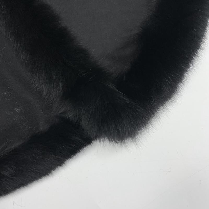 Fox Fur Placket Cashmere Shawl - Janefur