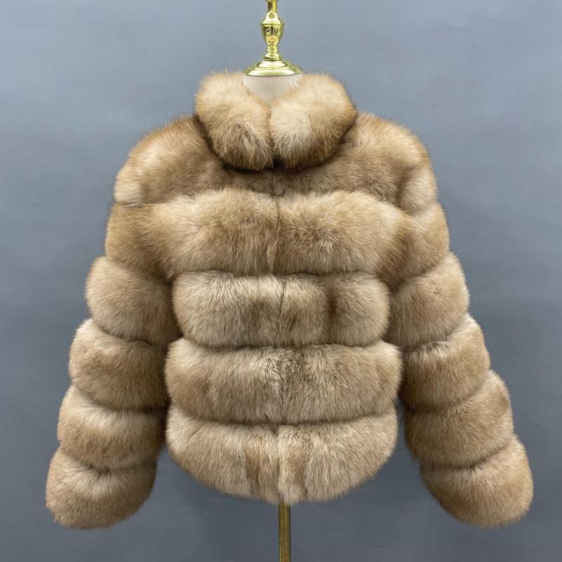 Winter Super Popular Wholesale Fluffy Fox Fur Short Women's Coat - Janefur