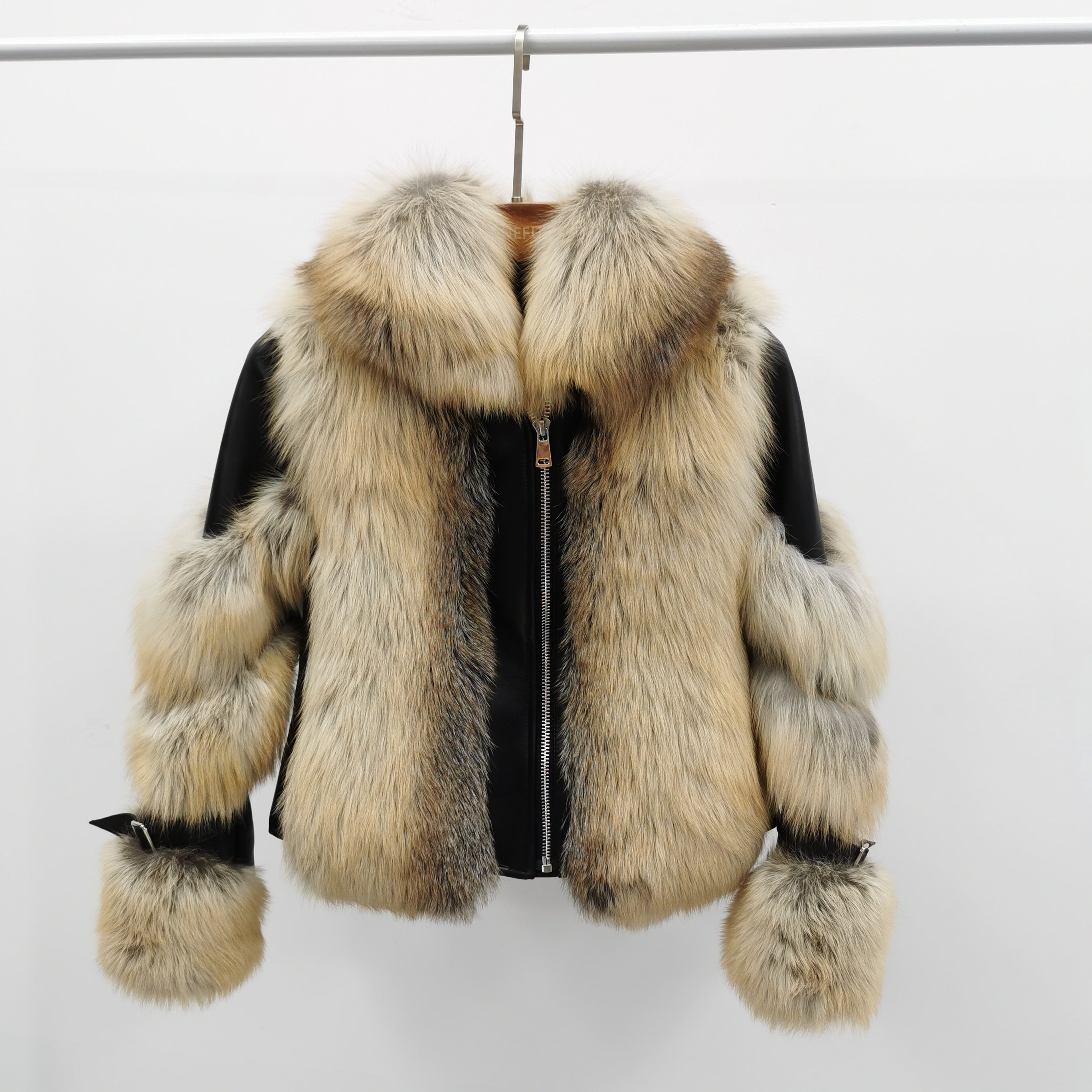 Winter Thick Warm Real Fox Fur Coat Female - Janefur