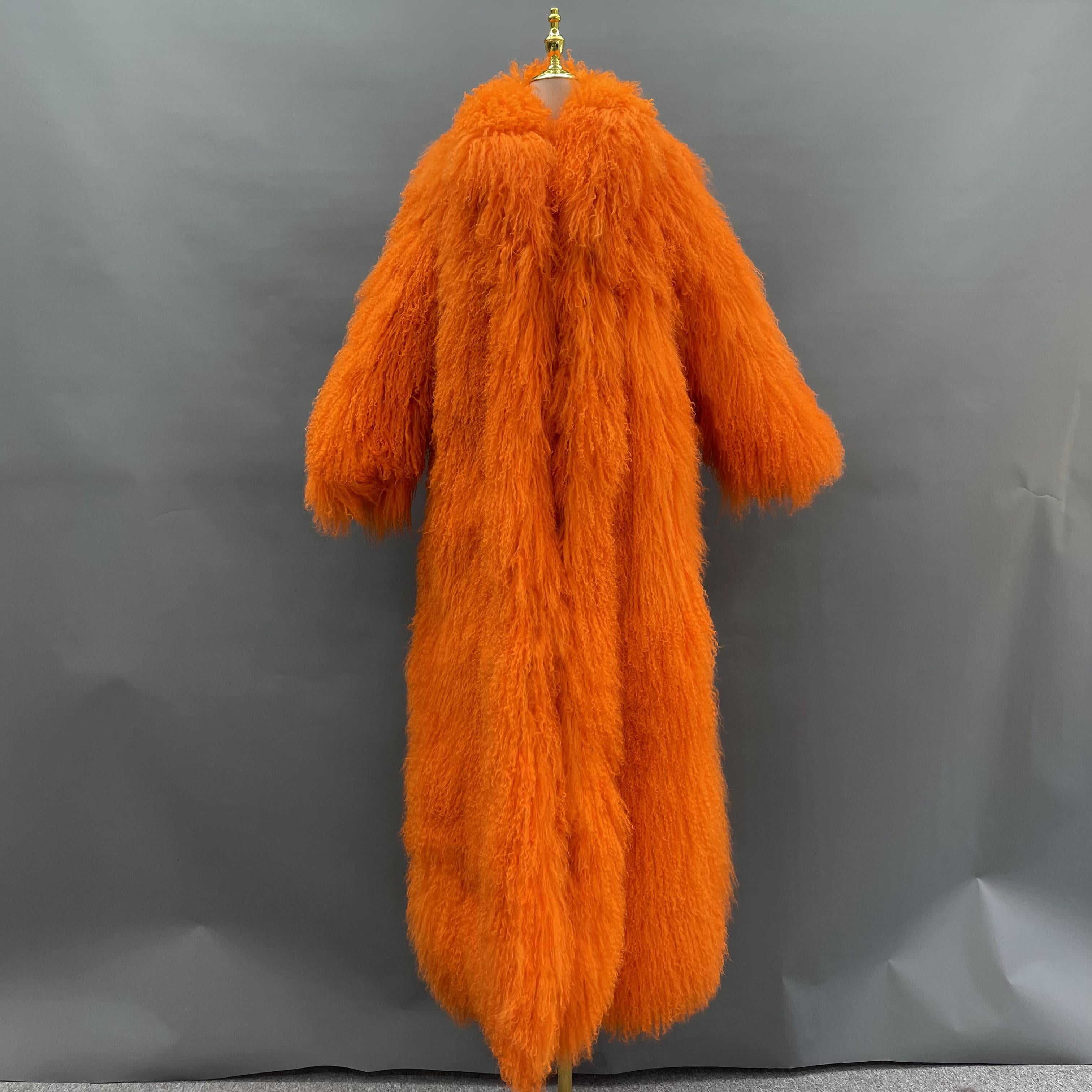 Men's Long Beach Wool Winter Coat - Janefur