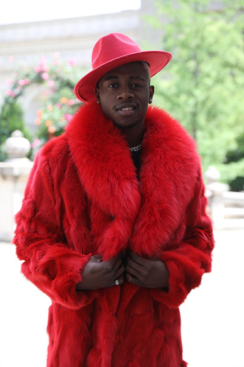Men's Trench Coat Winter Plus Custom Size Fox Fur Jacket - Janefur