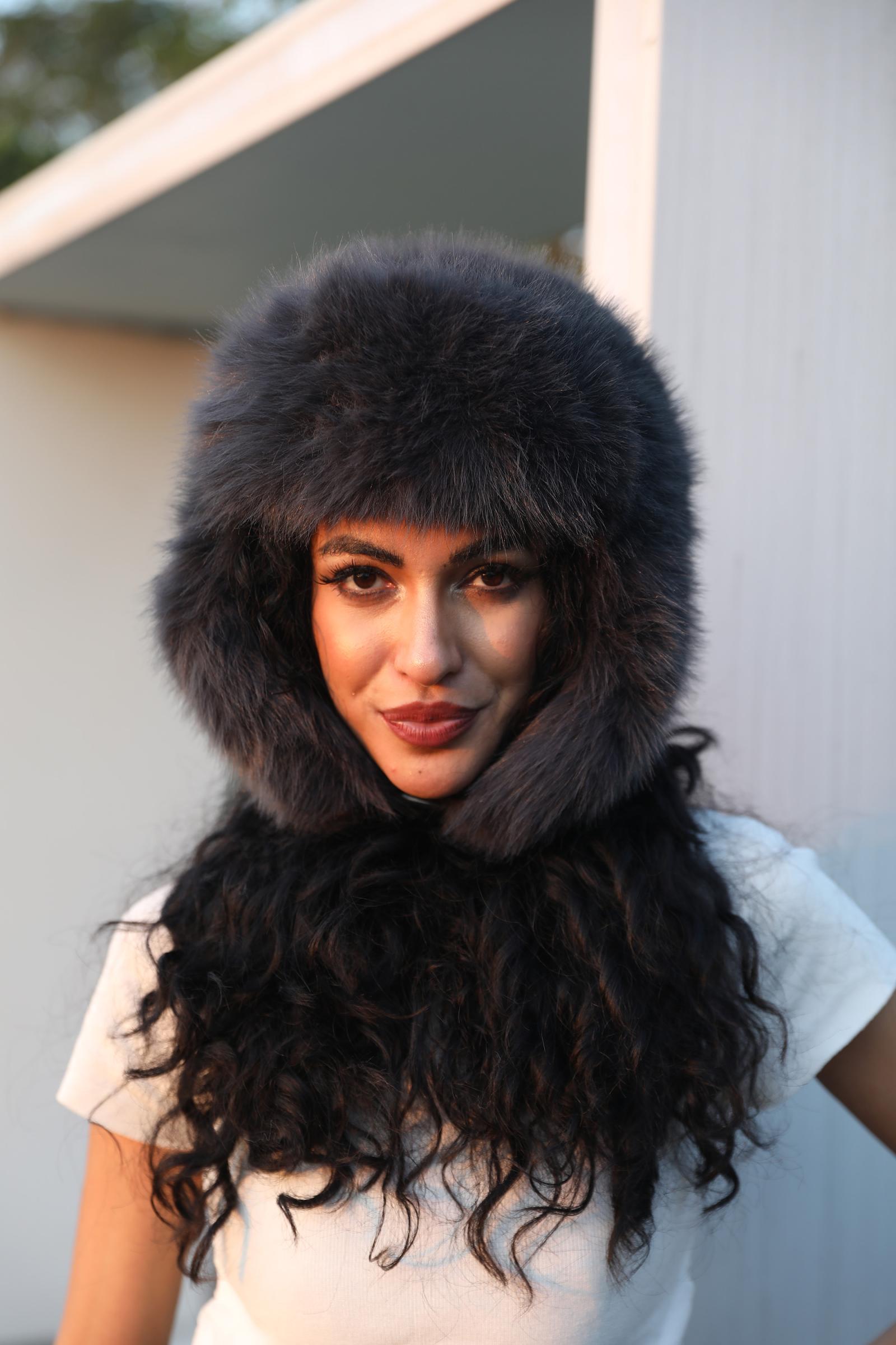 Eco-Friendly Fur Ushanka Trendy Warm and Windproof Hat - Janefur
