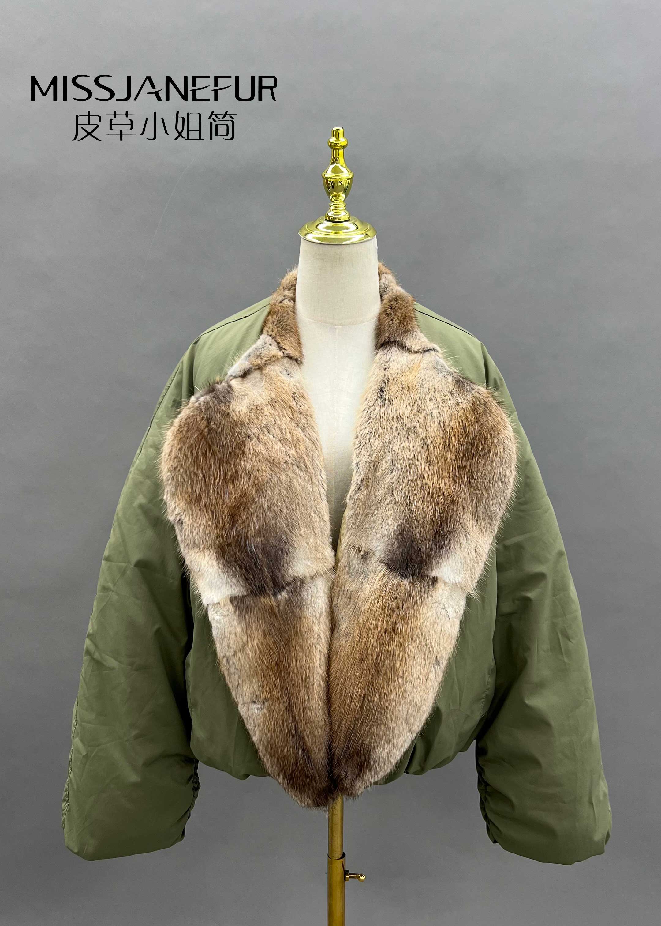 Missjanefur Down Jackets Made in Significant Part of Fur - Janefur