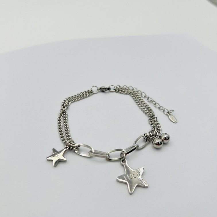 Vintage Star Bell Pendant Adjustable Fashionable Bracelet. - Janefur