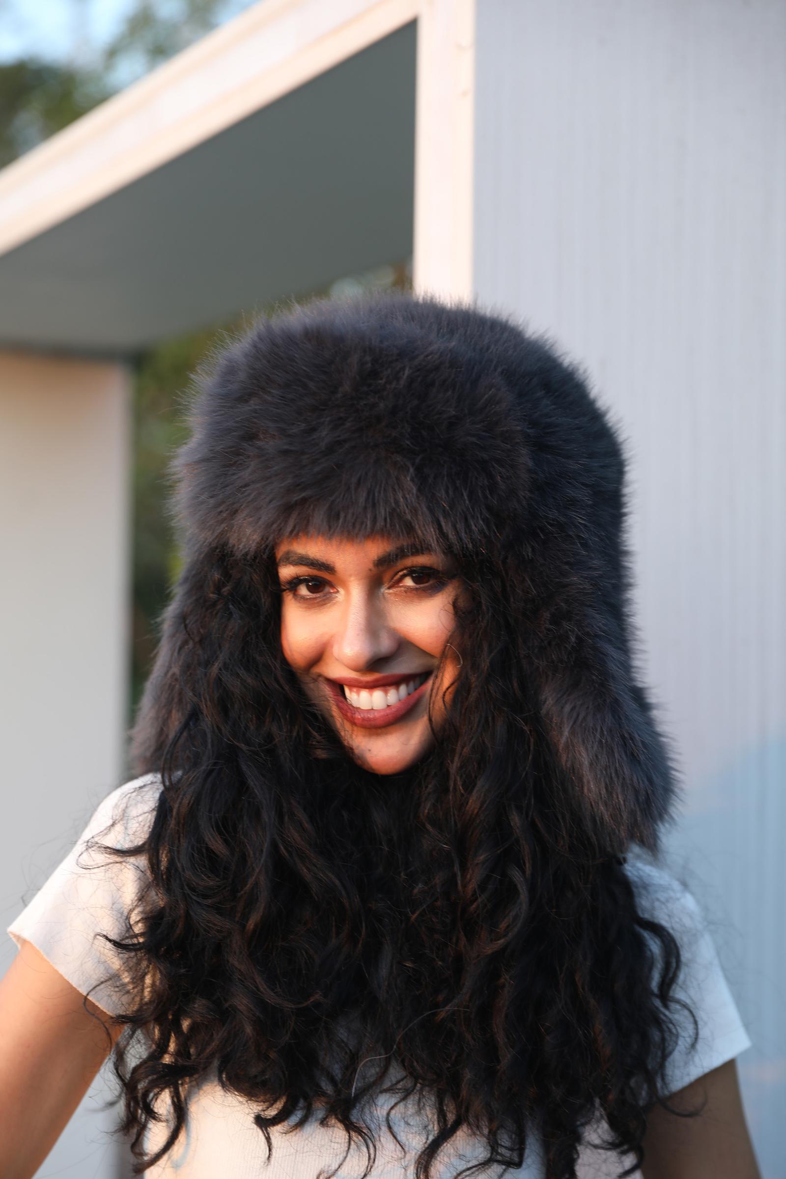 Eco-Friendly Fur Ushanka Trendy Warm and Windproof Hat - Janefur