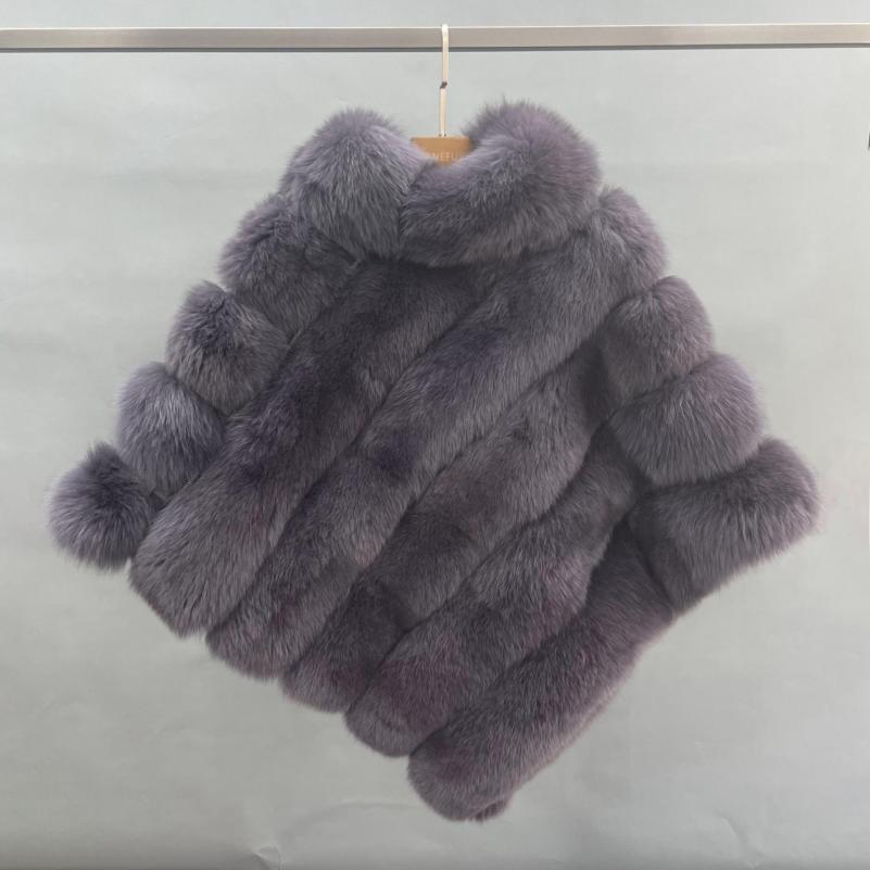 Real Fox Fur Women's Fashion Shawl - Janefur