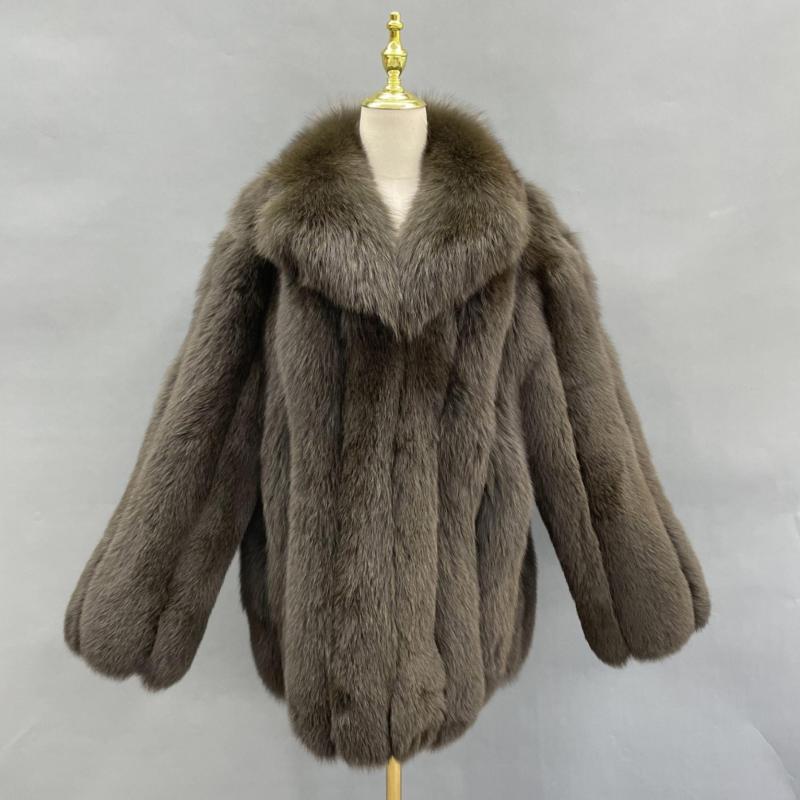 Winter And Spring Men's Luxury Fur Fox Fur Jacket - Janefur